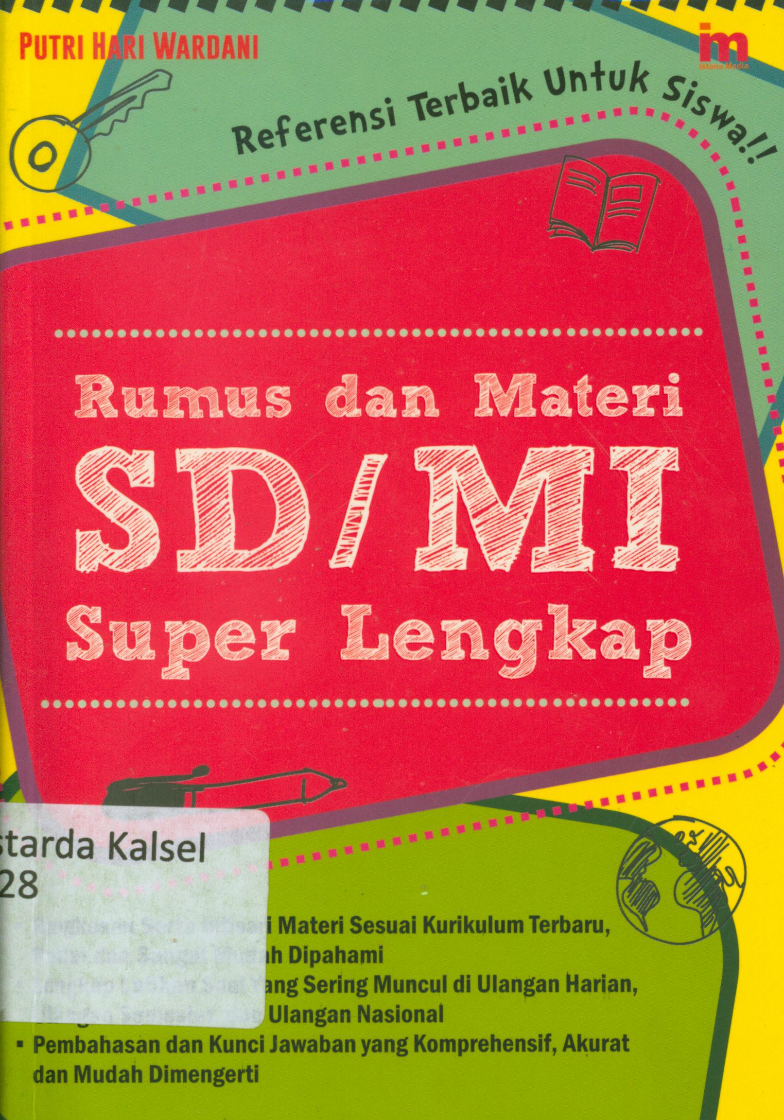 Cover Rumus dan materi SD/MI super lengkap / Putri Hari Wardani ; penyunting, Qoni.
