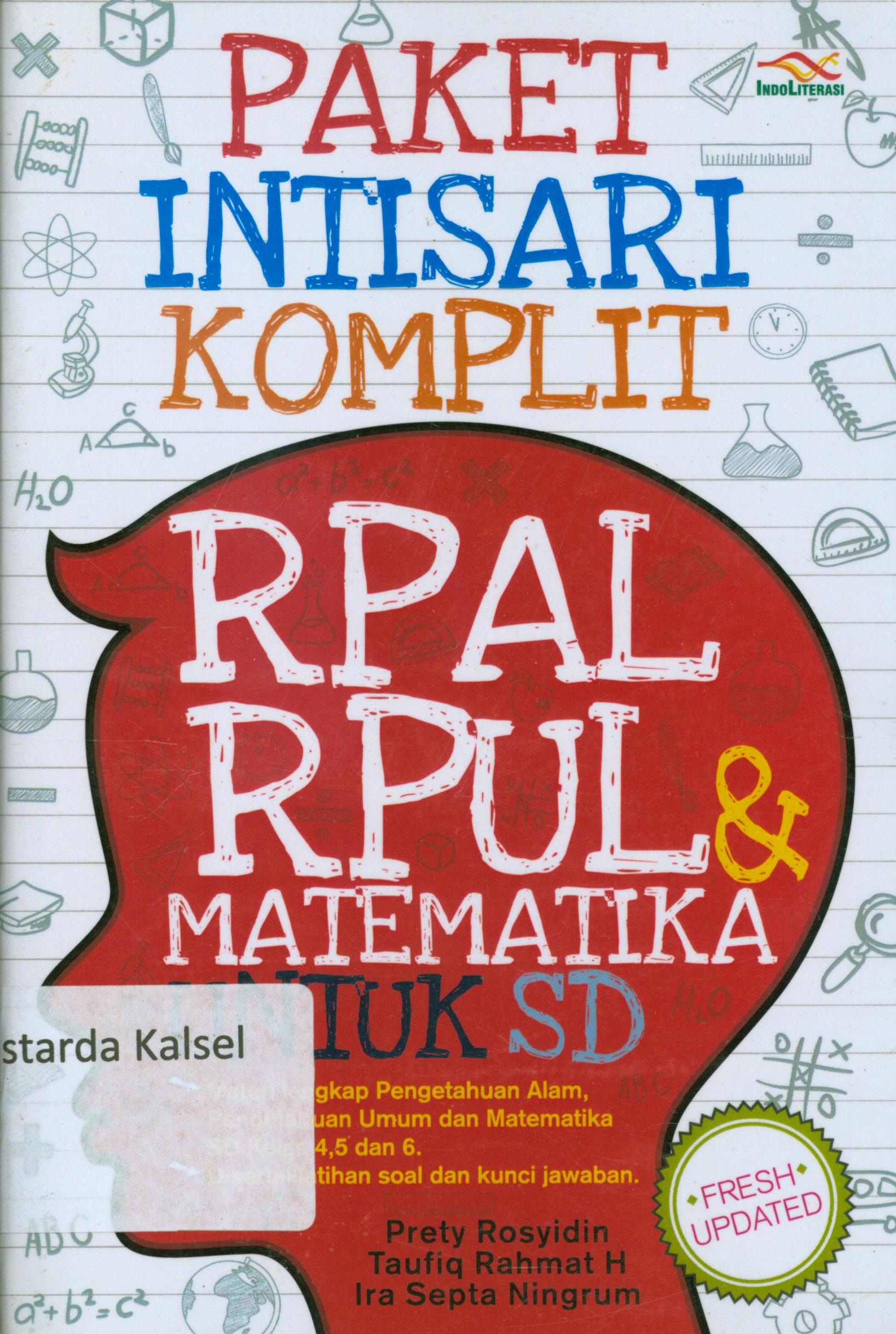 Cover Paket intisari komplit RPAL-RPUL dan matematika untuk SD / Prety Rosyidin, Taufiq Rahmat H. , Ira Septa Ningrum.