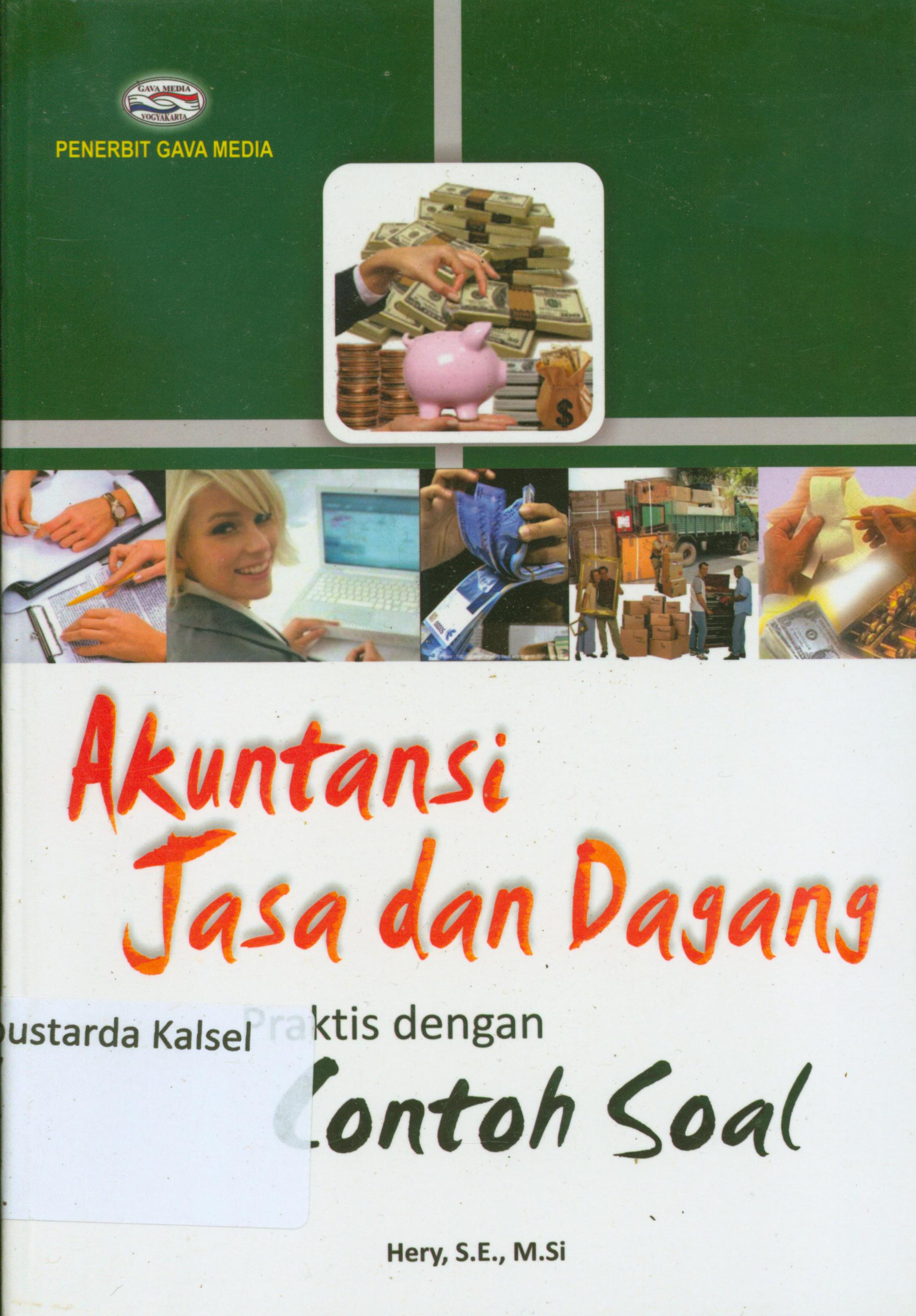 Cover Akuntansi jasa dan dagang praktis dengan contoh soal / Hery