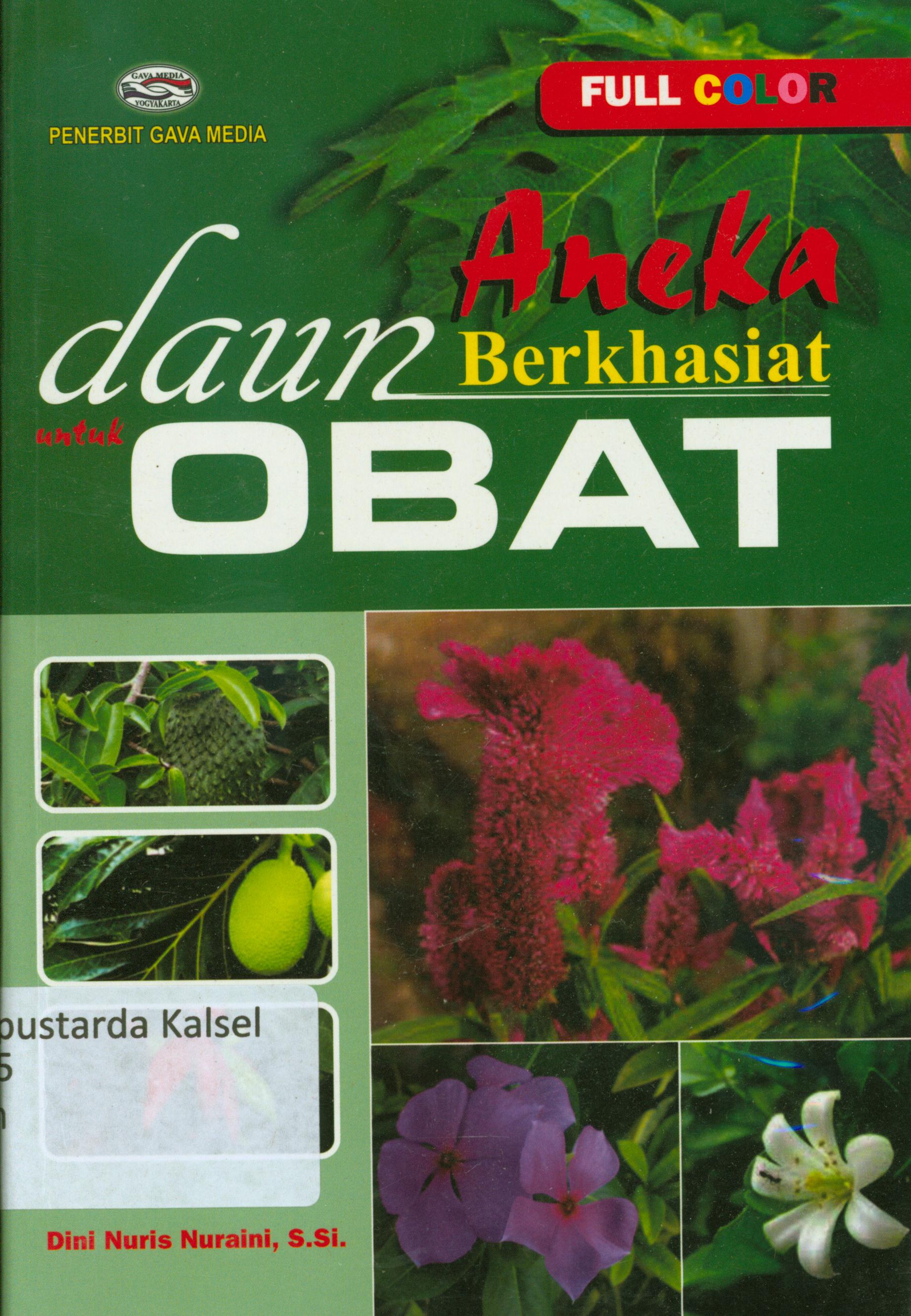 Cover Aneka daun berhasiat obat / Dini Nuris Nuraini