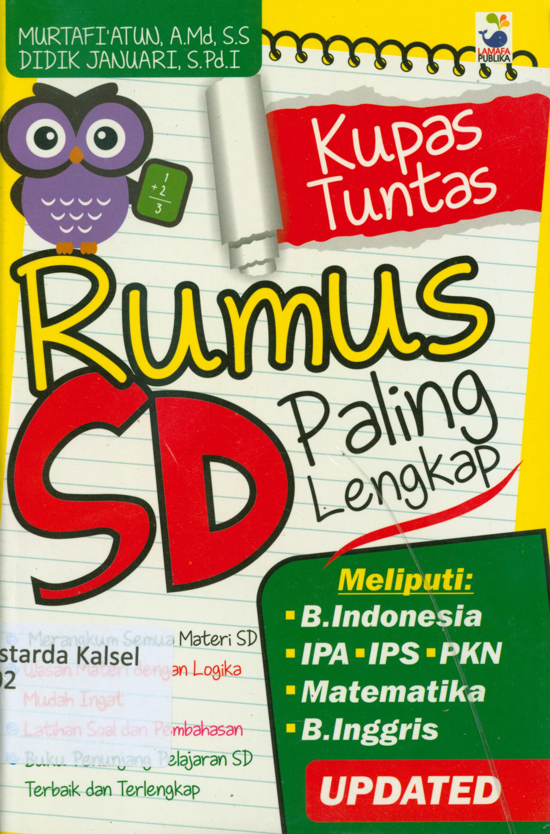 Cover Kupas tuntas rumus SD paling lengkap / Murtafi'atun, Didik Januari.