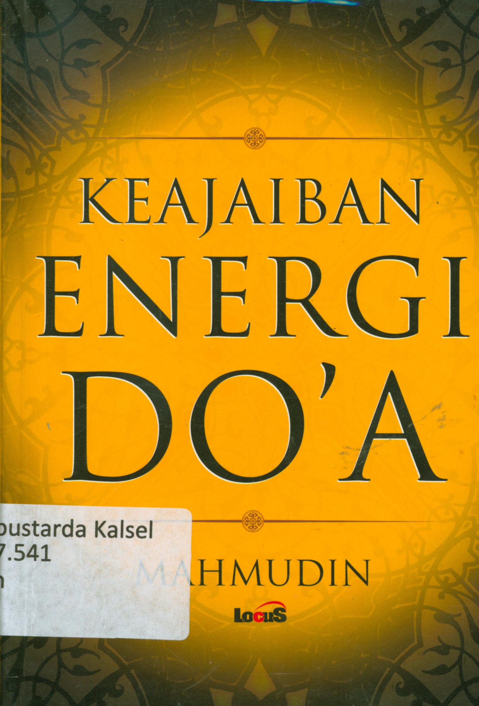 Cover Keajaiban energi doa / Achmad Fanani ; editor, Qoni'ah