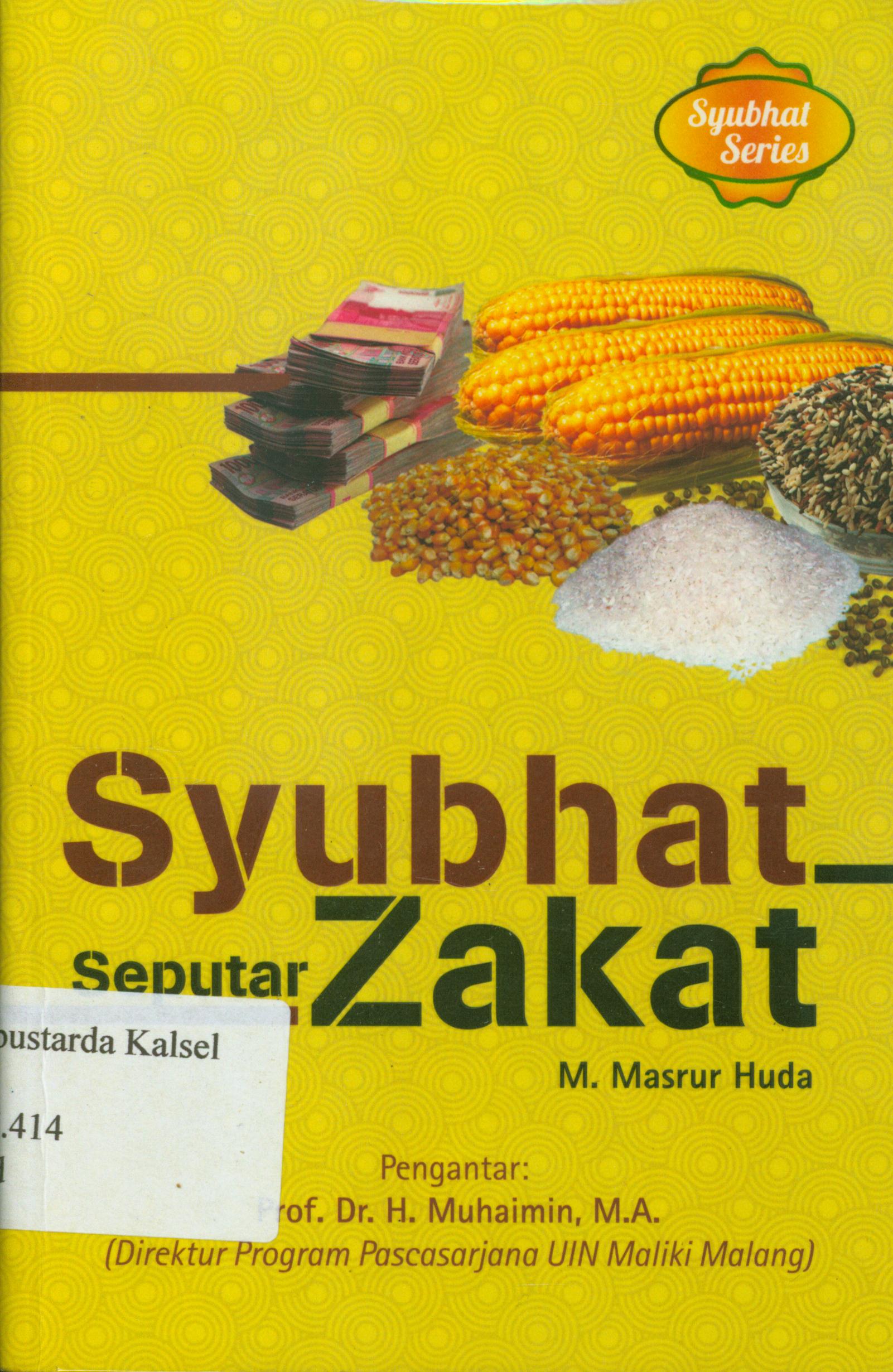 Cover Syubhat seputar zakat / Tinta Medina, 2012