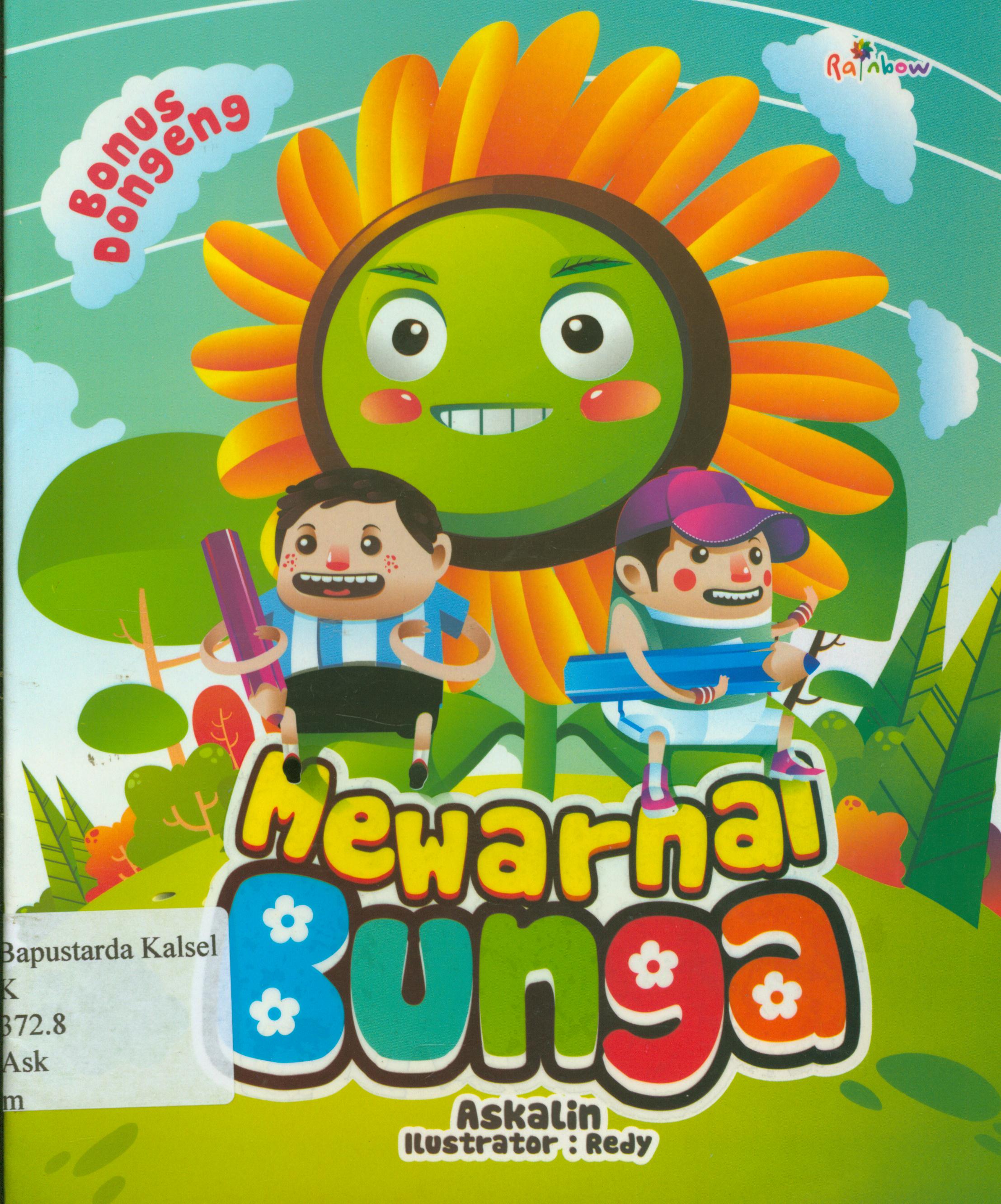 Cover Mewarnai bunga / Askalin ; editor, Sisilia Triana Dewi.