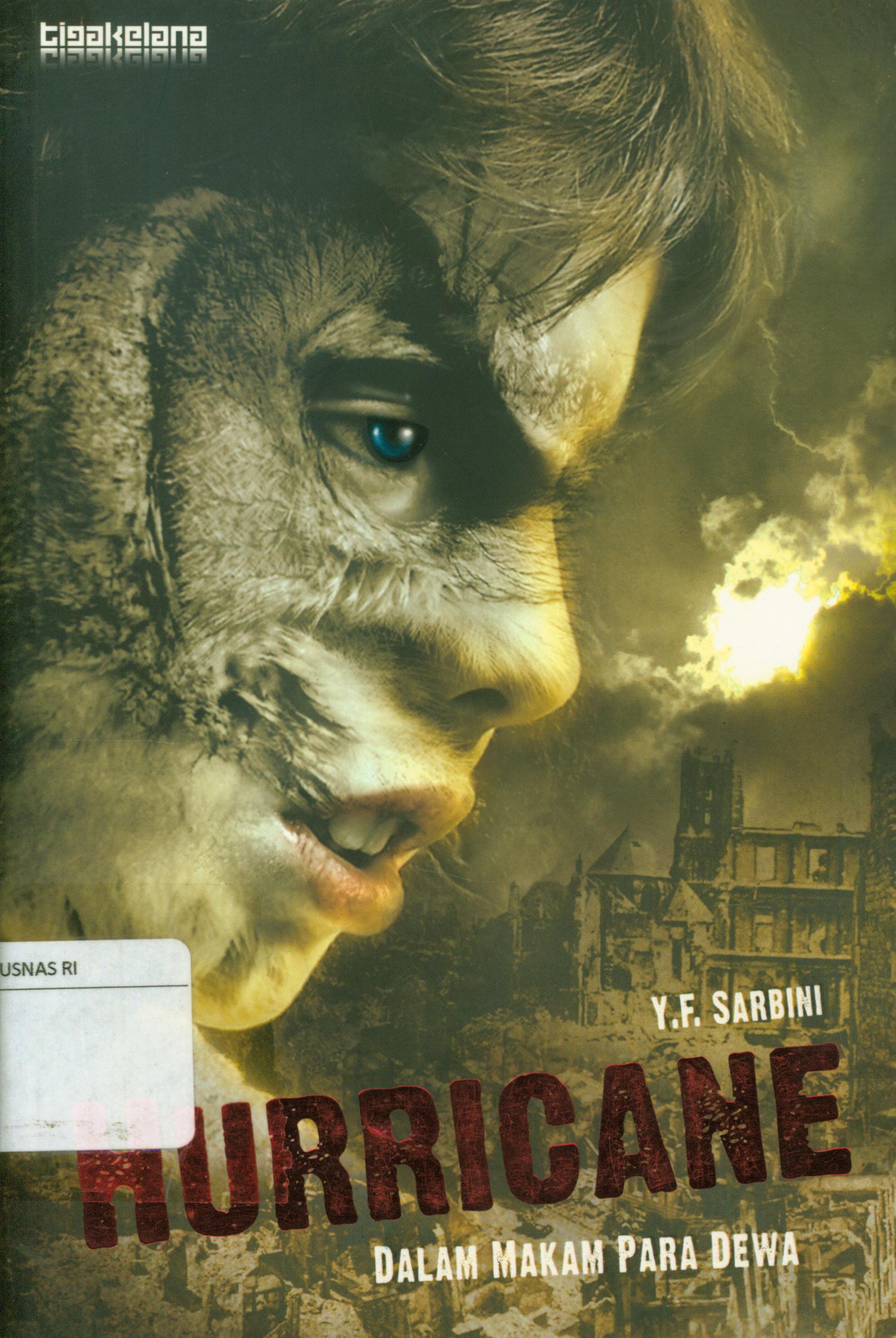 Cover Hurricane : Dalam makam para dewa / Y.F Sarbini ; editor, Sukini