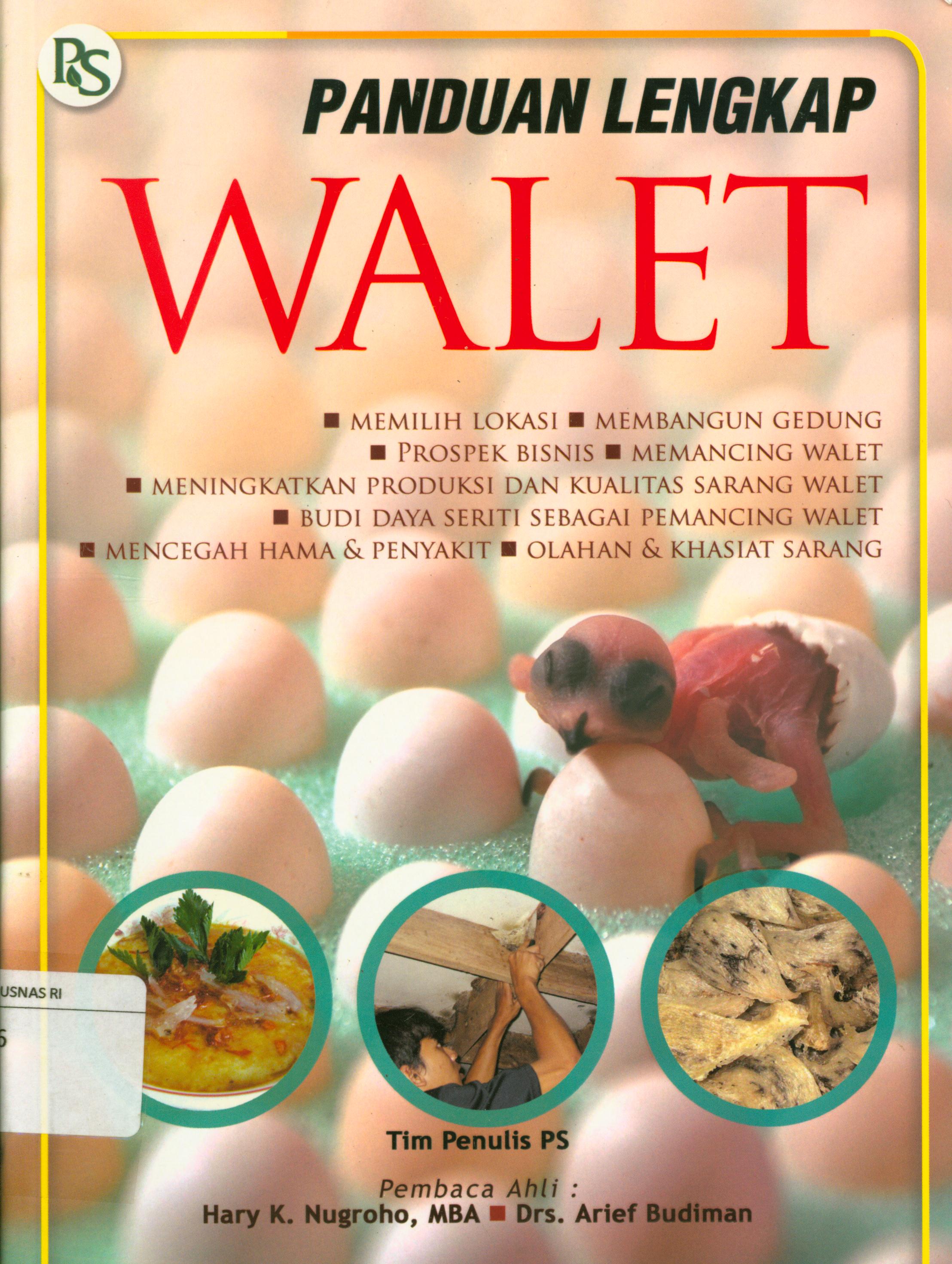 Cover Panduan lengkap walet / Tim Penulis PS
