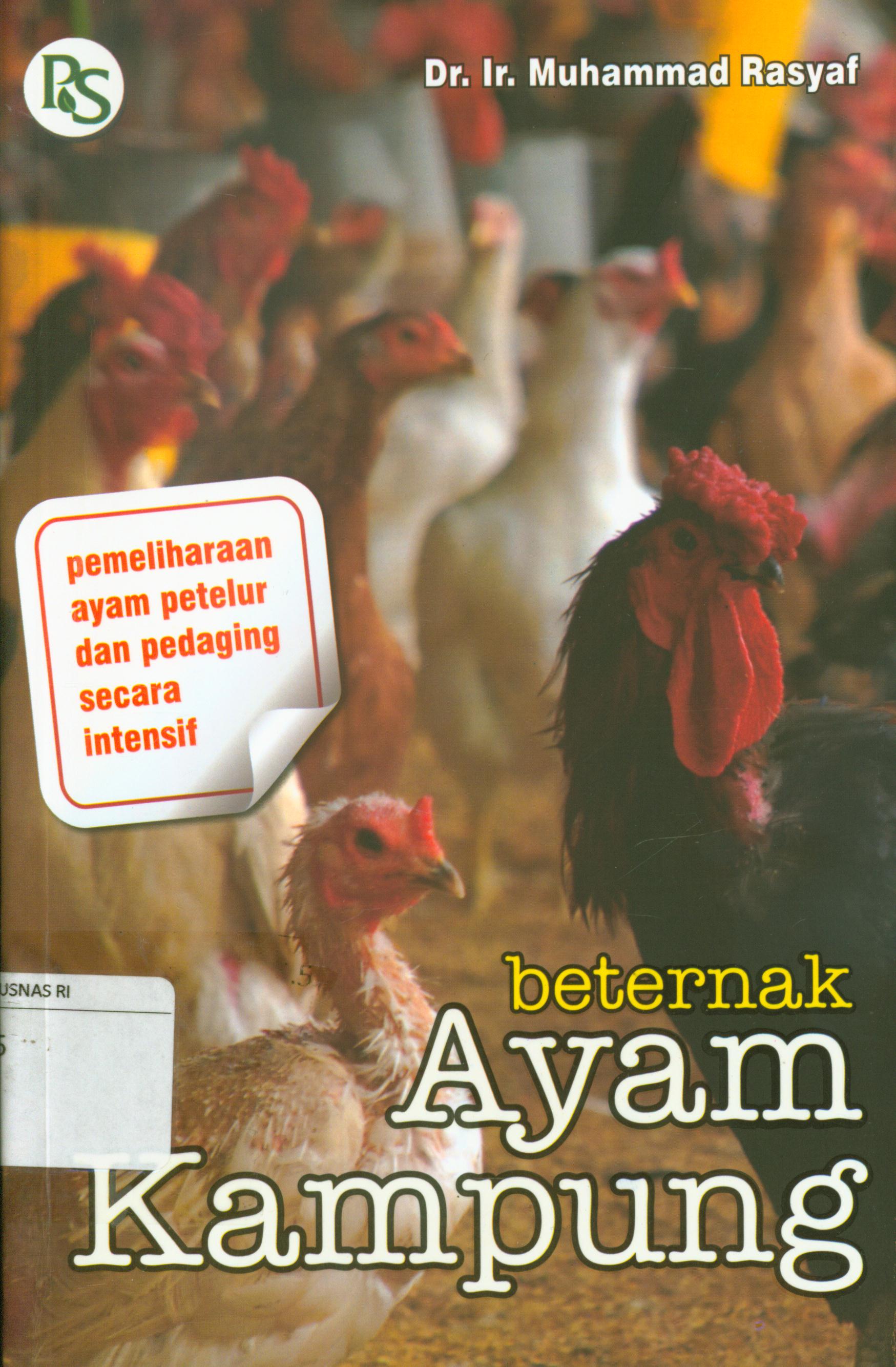 Cover Beternak Ayam Kampung / Muhammad Rasyaf ; editor, Hendi Ferdiansyah