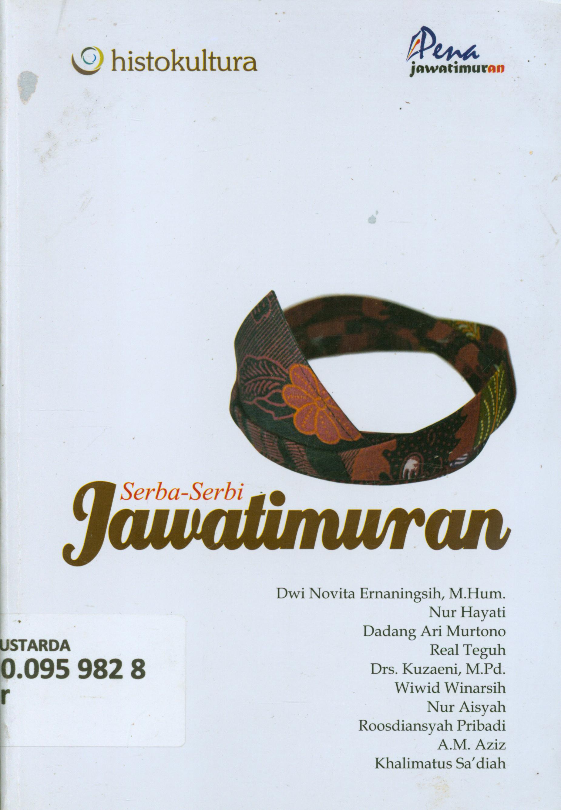 Cover Serba-serbi jawatimuran / Dwi Novita Ernaningsih [et.al].