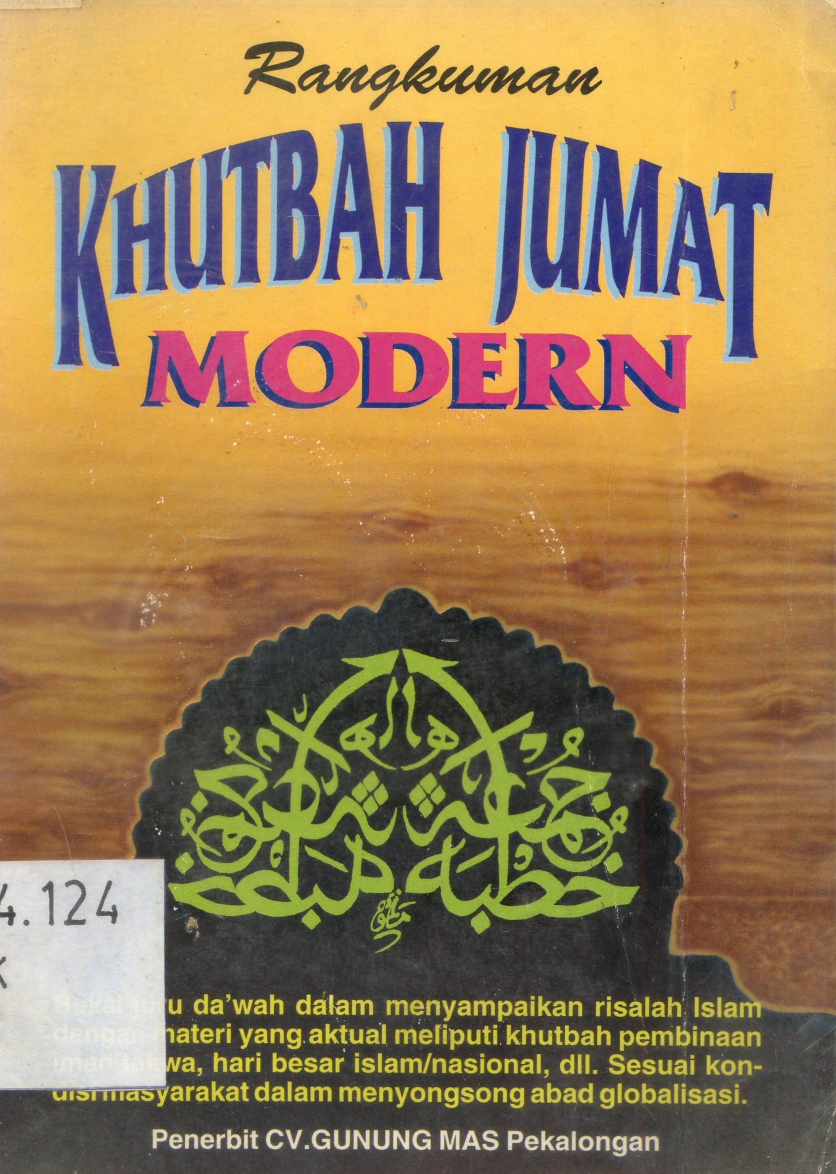Cover Rangkuman Khutbah Jumat Modern / Idrus H. Alkaf