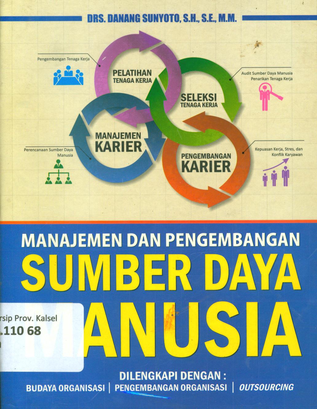 Cover Manajemen dan pengembangan sumber daya manusia / Danang Sunyoto ; penyunting, Tri Admojo,