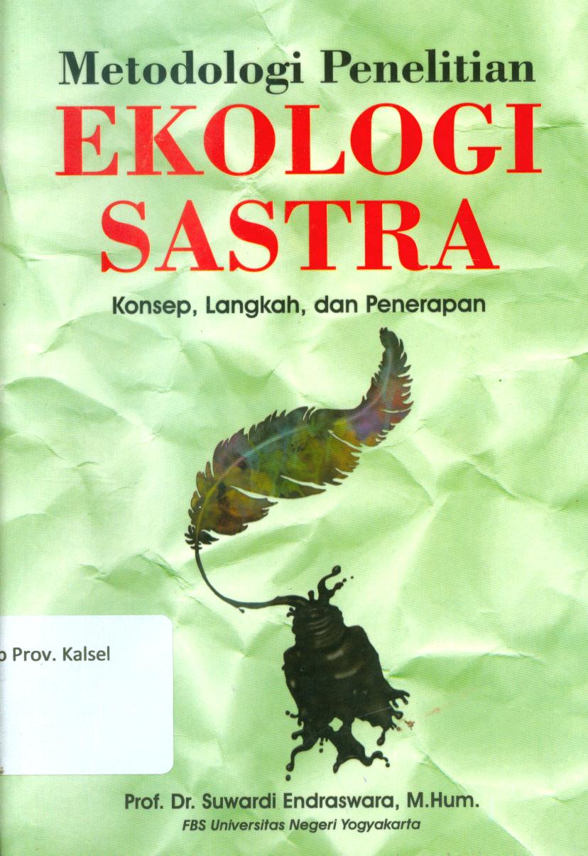 Cover Metodologi penelitian ekologi sastra :  Konsep, langkah, dan penerapan / Suwardi Endraswara ; penyunting, Bala Seda