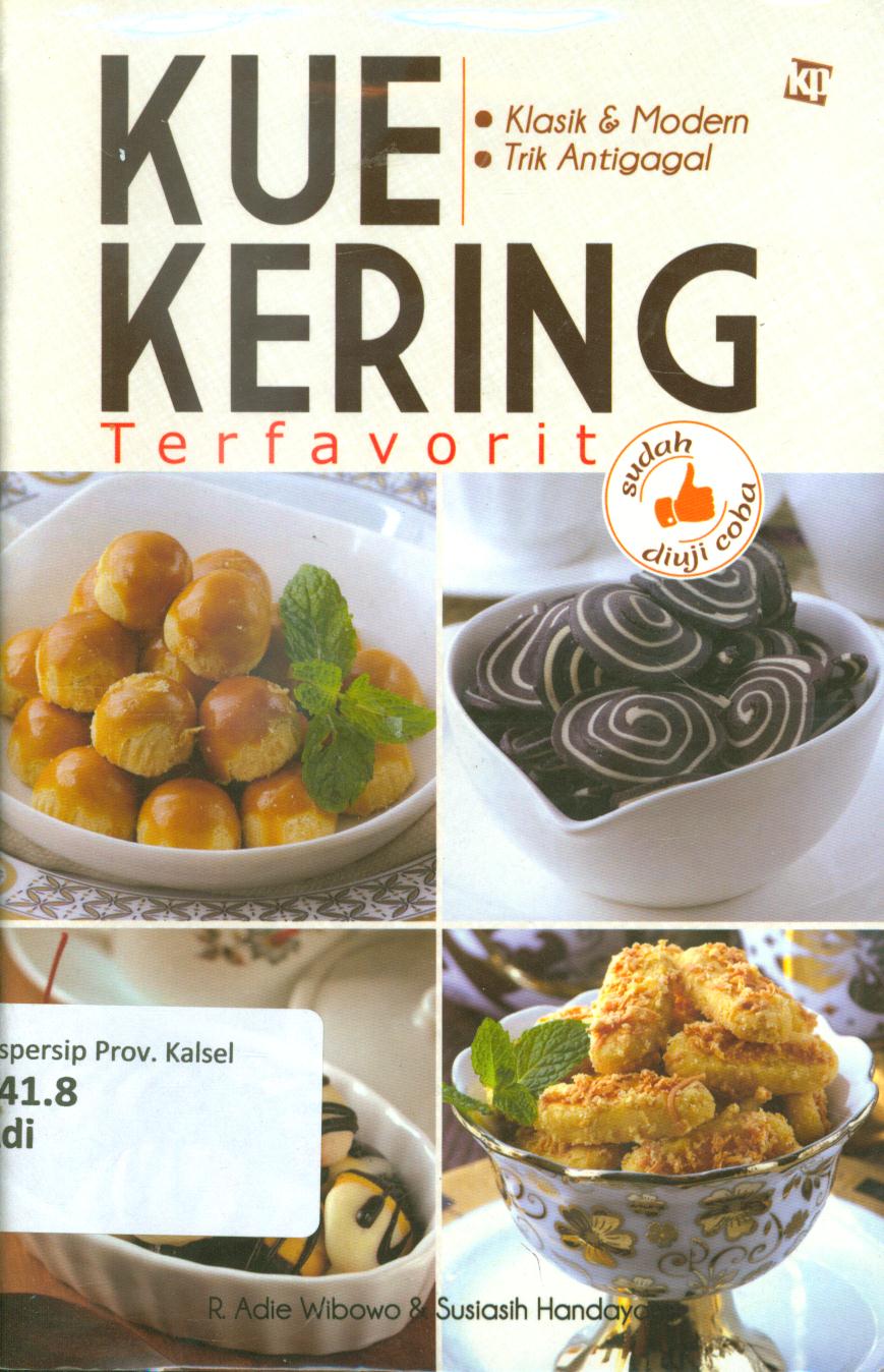 Cover Kue kering terfavorit / Adie Wibowo ; penyunting, Ida Ayu Maruti