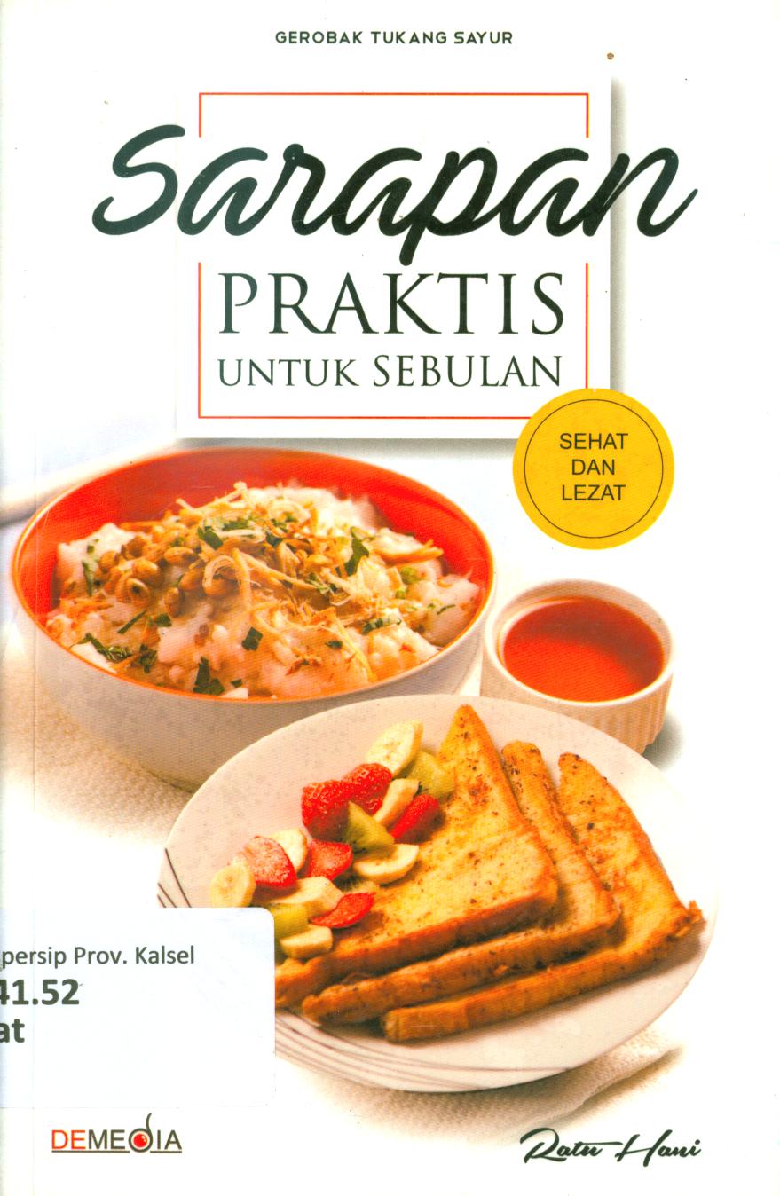 Cover Sarapan praktis untuk sebulan / Ratu Hani ; penyunting, Ratu Afifah
