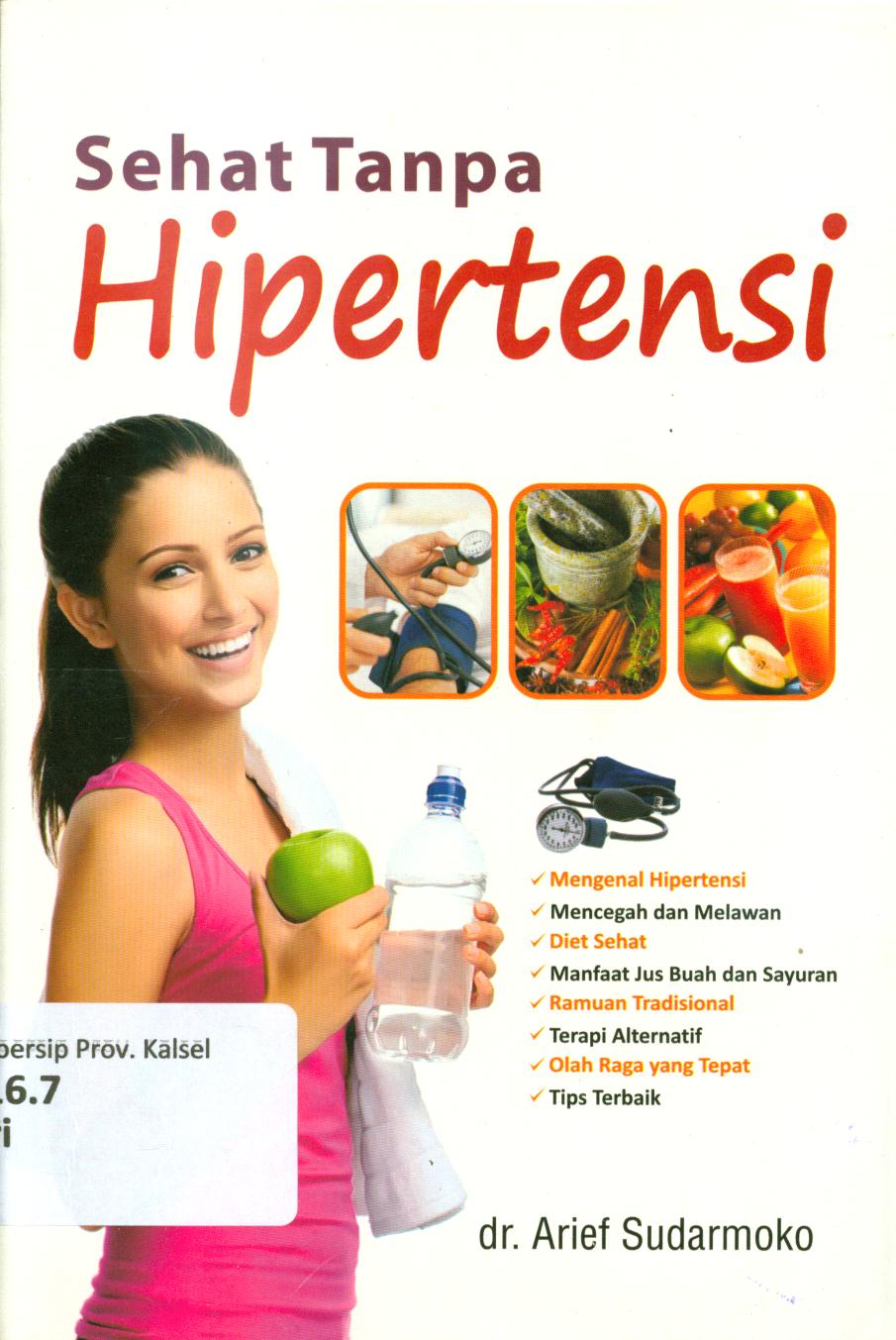 Cover Sehat tanpa hipertensi / Arief Sudarmoko