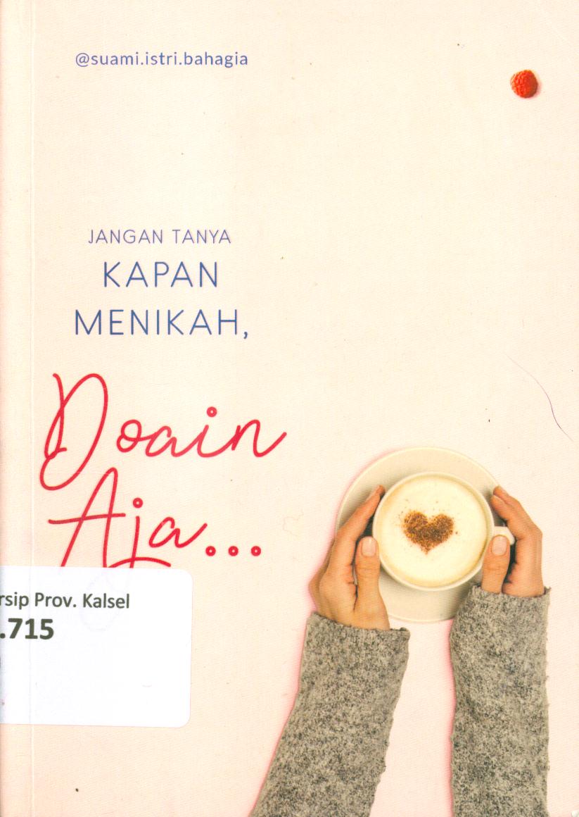 Cover Doain aja... / Tim penulis @suami.istri.bahagia ; penyunting, Kinanti A