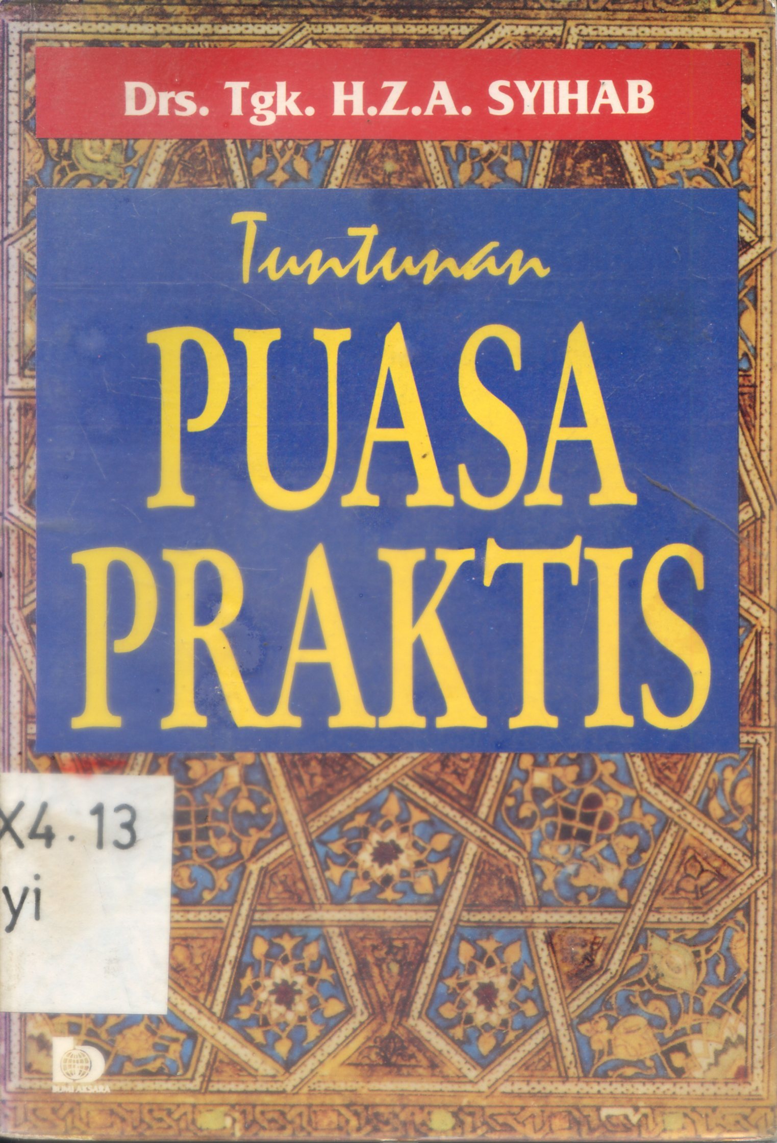 Cover Tuntunan puasa praktis / H.Z.A.Syihab