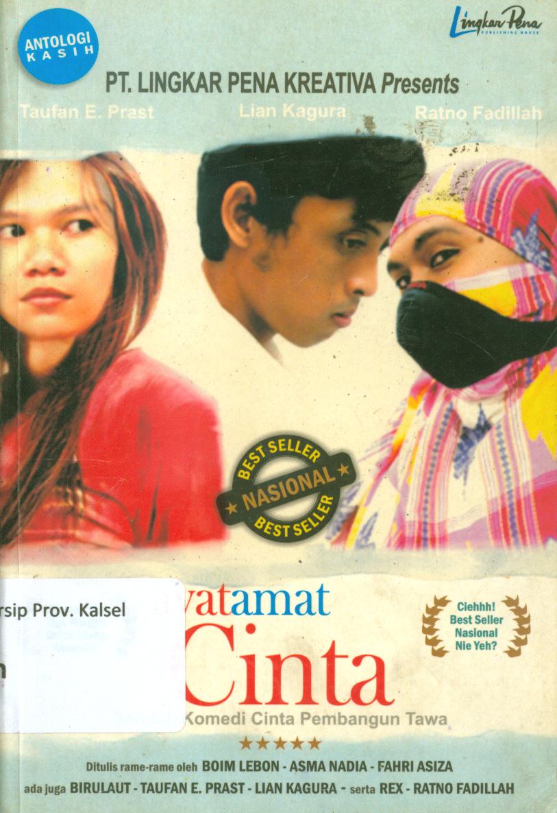 Cover Ayat Amat cinta :  Komedi cinta pembangun tawa / Asma Nadia, Boim Lebon, Fahri Asiza.