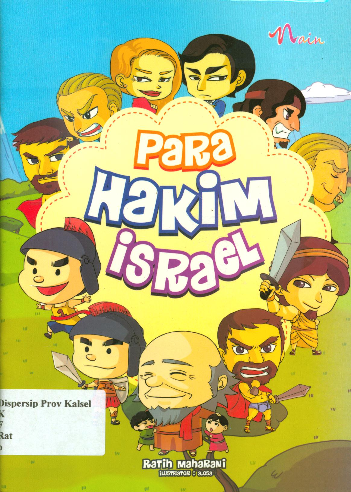 Cover Para hakim israel / Ratih Maharani ; editor, Sisilia Triana Dewi