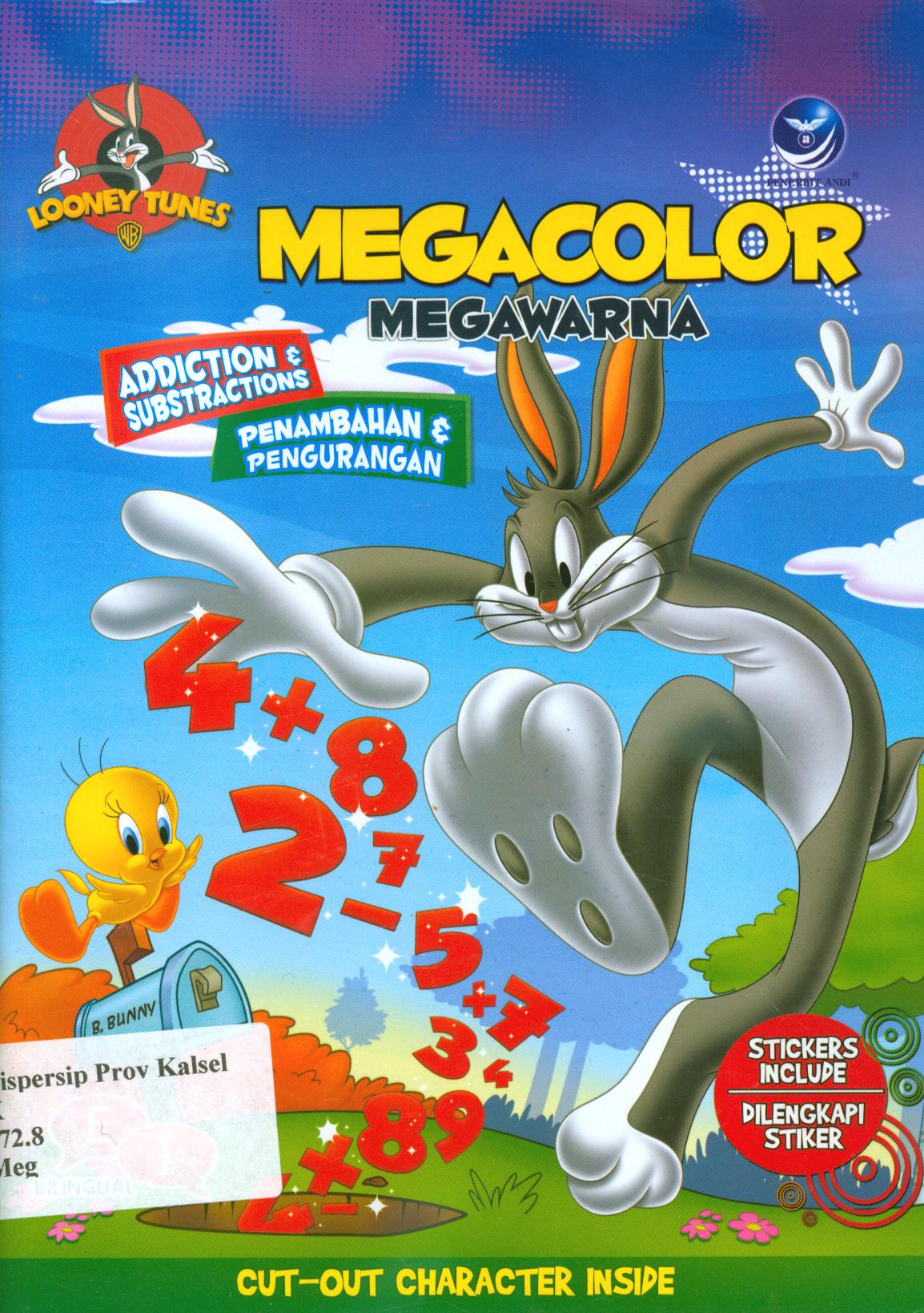 Cover Megacolor-addition dan substraction (megawarna-penambahan dan pengurangan) / Warner Bros ; penerjemah, Ariata
