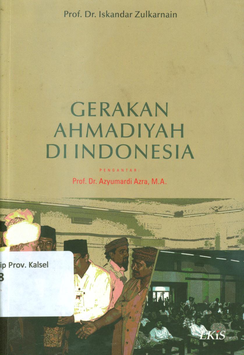 Cover Gerakan ahmadiyah di Indonesia