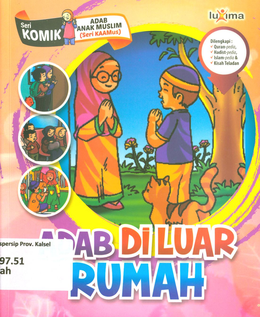 Cover Adab di luar rumah / Rahayu Ummi Farida, Nurul Ihsan, dan Tim CBM studio ; editor, Arif Anggoro