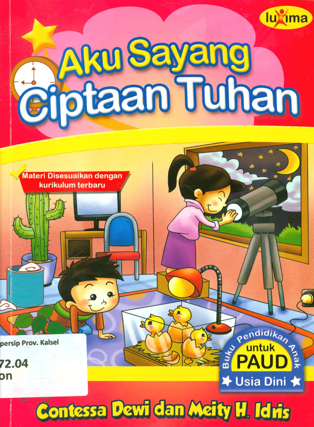 Cover Aku sayang ciptaan Tuhan / Contessa Dewi, Meity. H. Idris