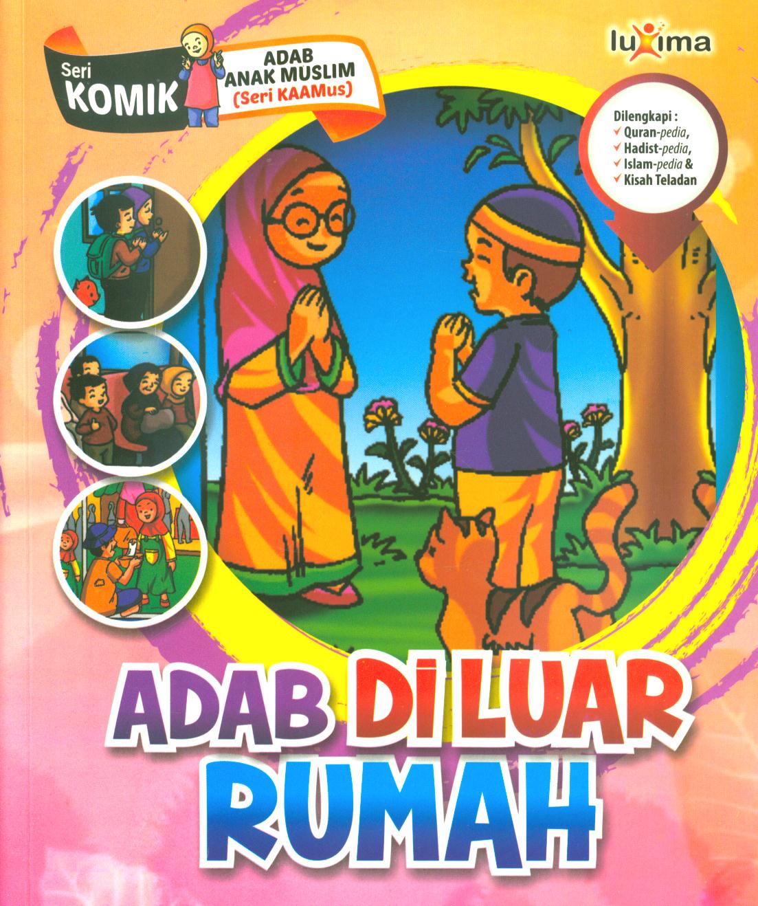 Cover Adab di luar rumah / Rahayu Ummi Farida, Nurul Ihsan, dan Tim CBM studio ; editor, Arif Anggoro