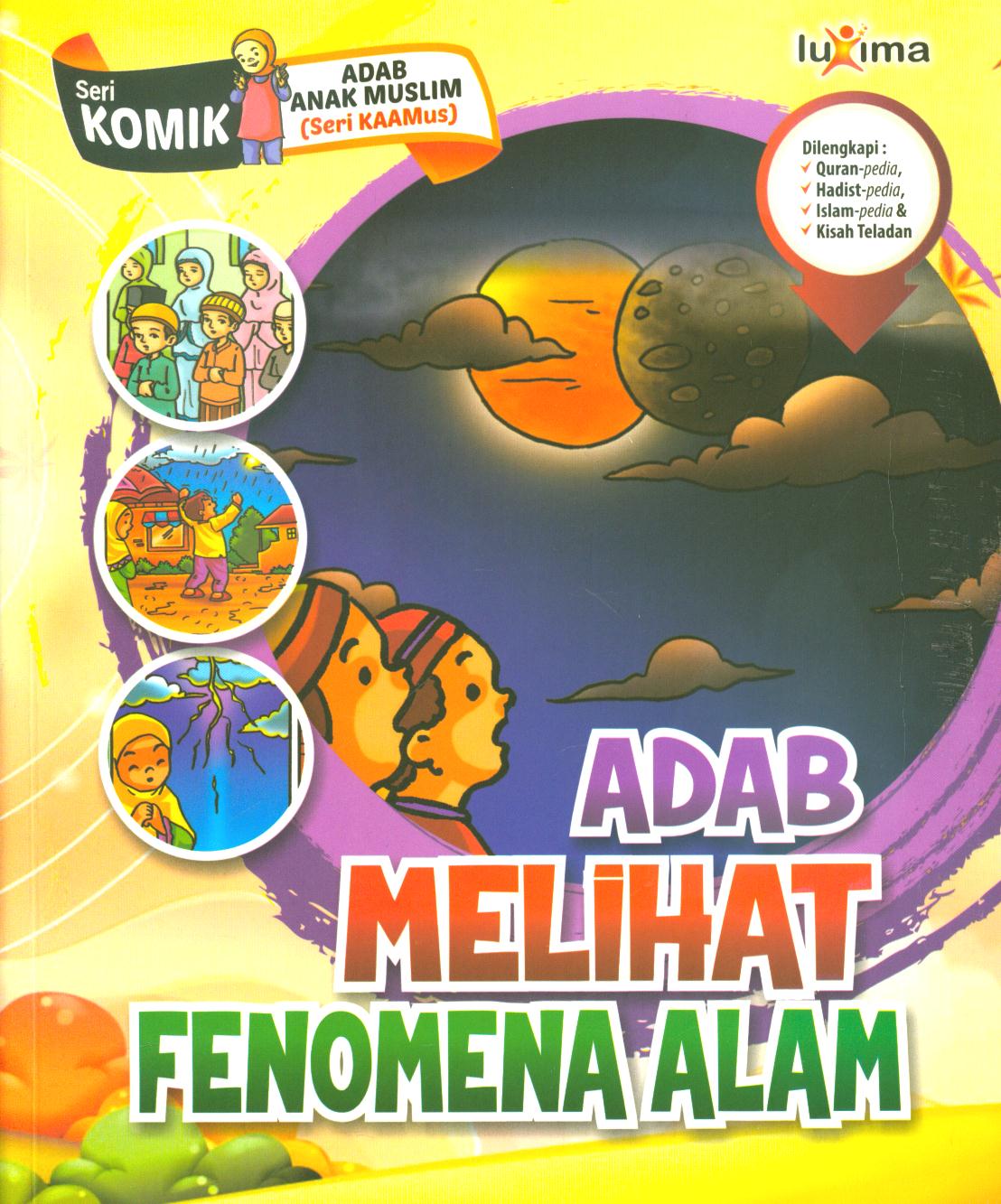 Cover Adab melihat fenomena alam / Rahayu Ummi Farida, Nurul Ihsan, dan Tim CBM studio