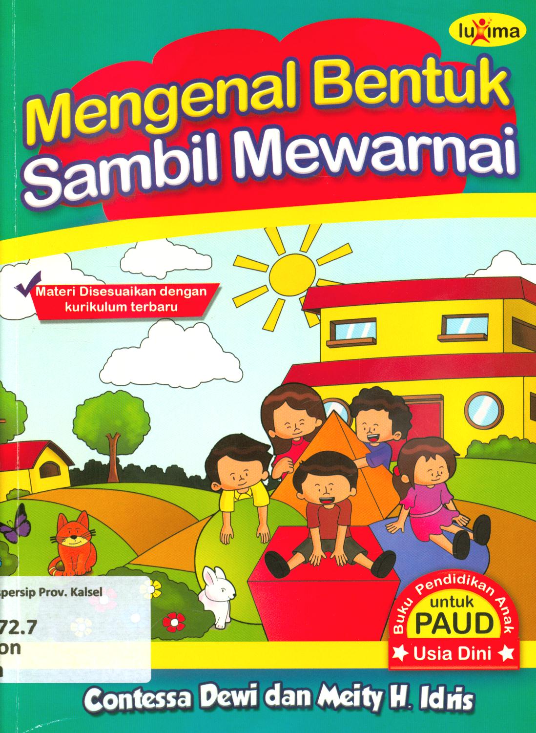 Cover Mengenal bentuk sambil mewarnai / Contessa Dewi, Meity. H. Idris