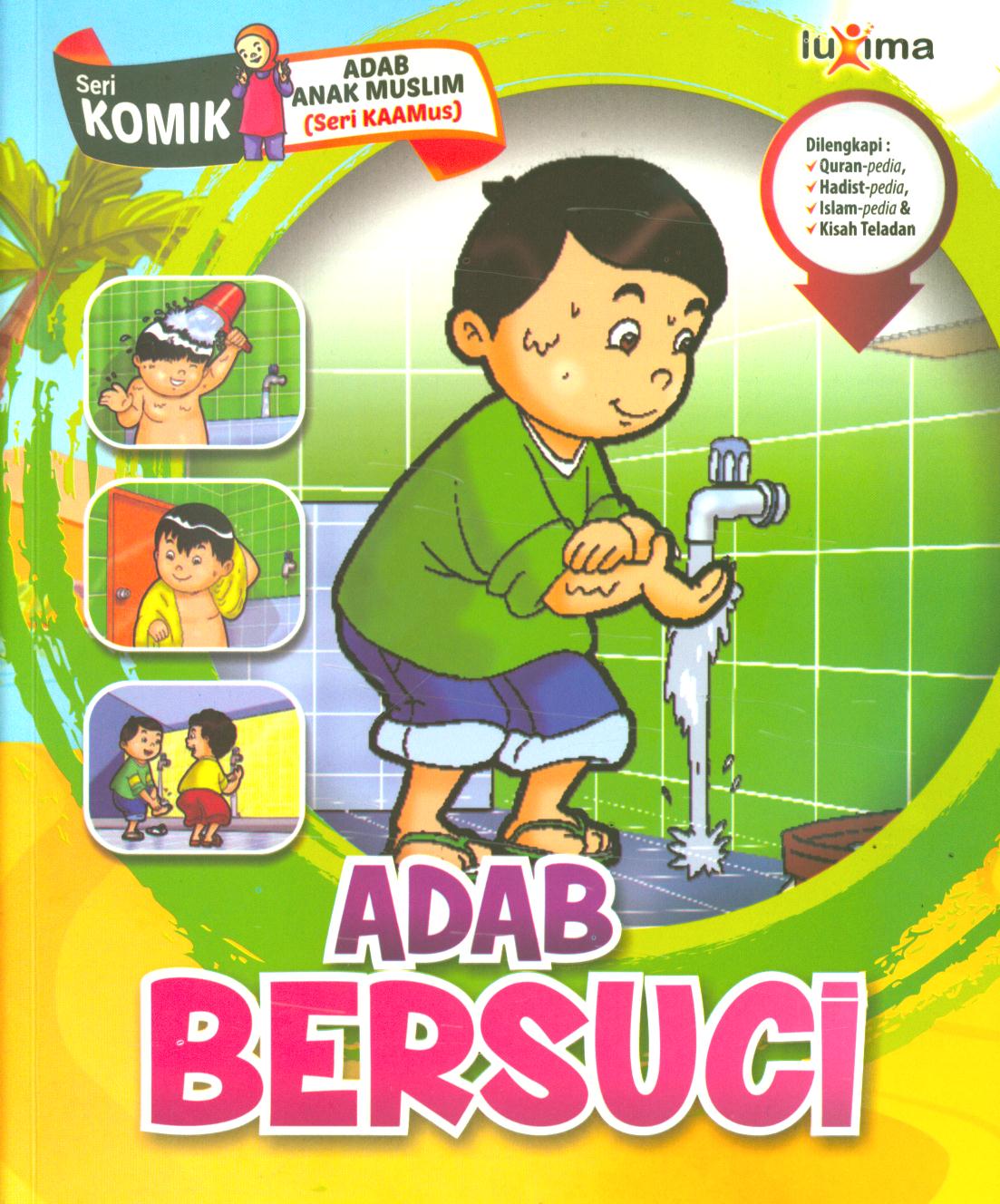 Cover Adab bersuci / Rahayu Ummi Farida, Nurul Ihsan dan Tim CBM Studio