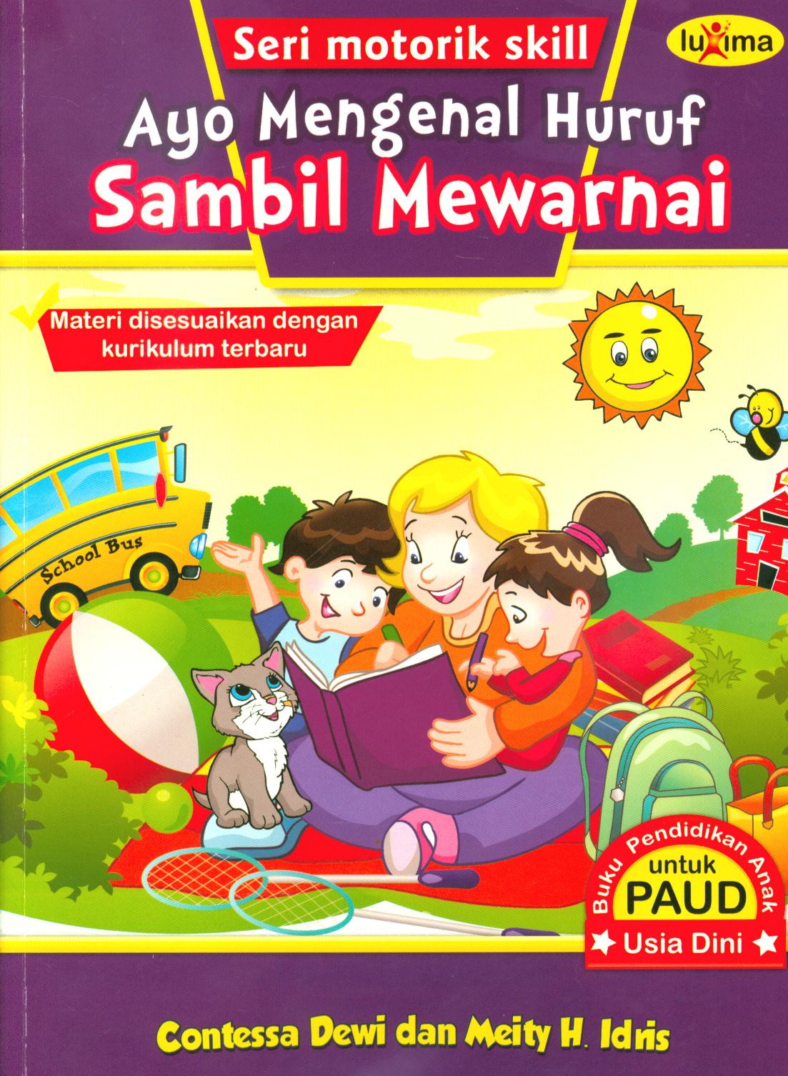 Cover Ayo mengenal huruf sambil mewarnai / Contessa Dewi, Meity.H. Idris