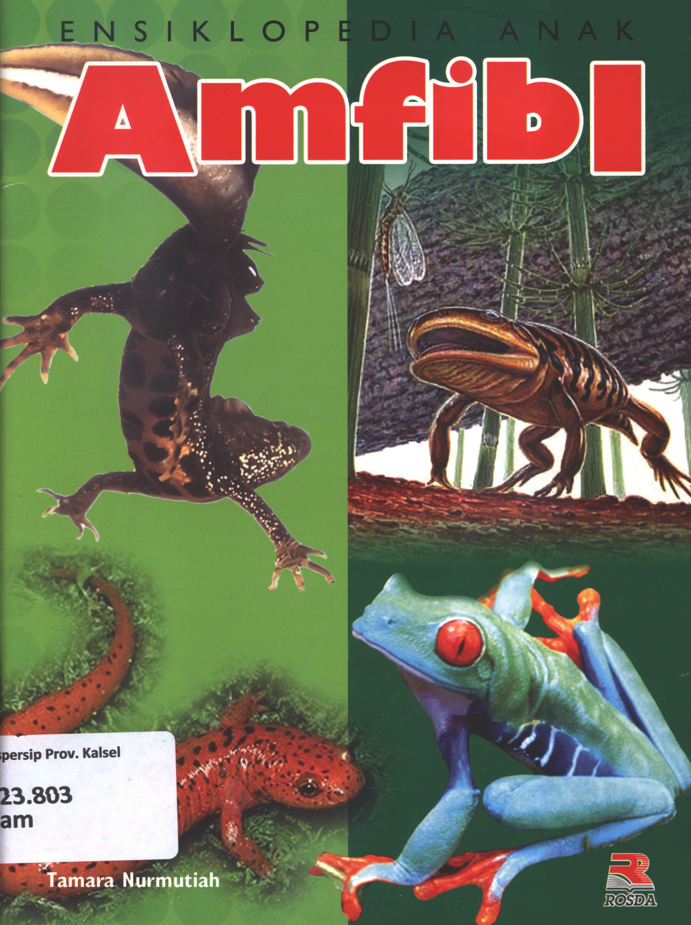 Cover Ensiklopedia anak amfibi / Tamara Nurmutiah ; penyunting, Pipih Latifah