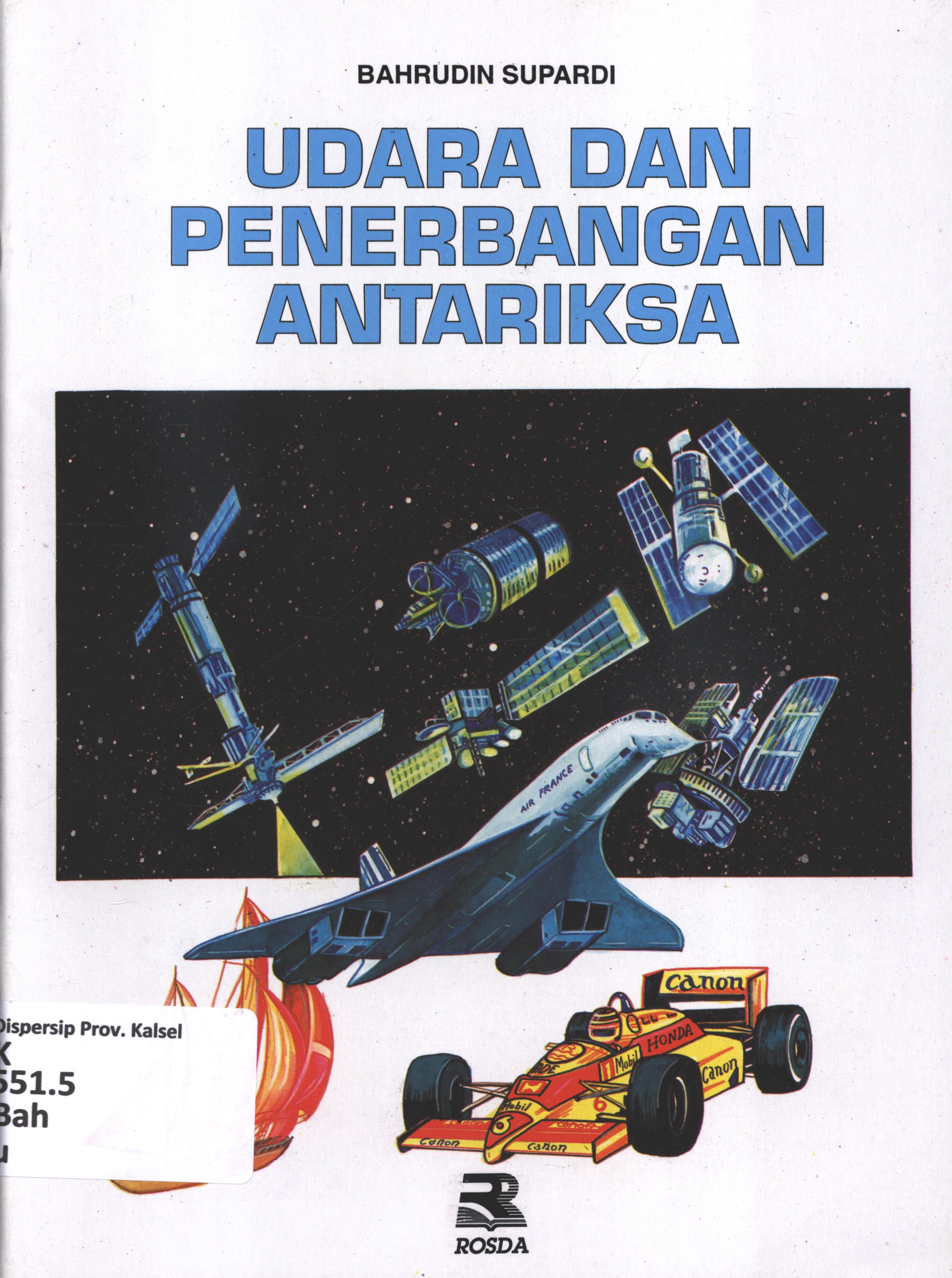 Cover Udara dan penerbangan antariksa / Bahrudin Supardi