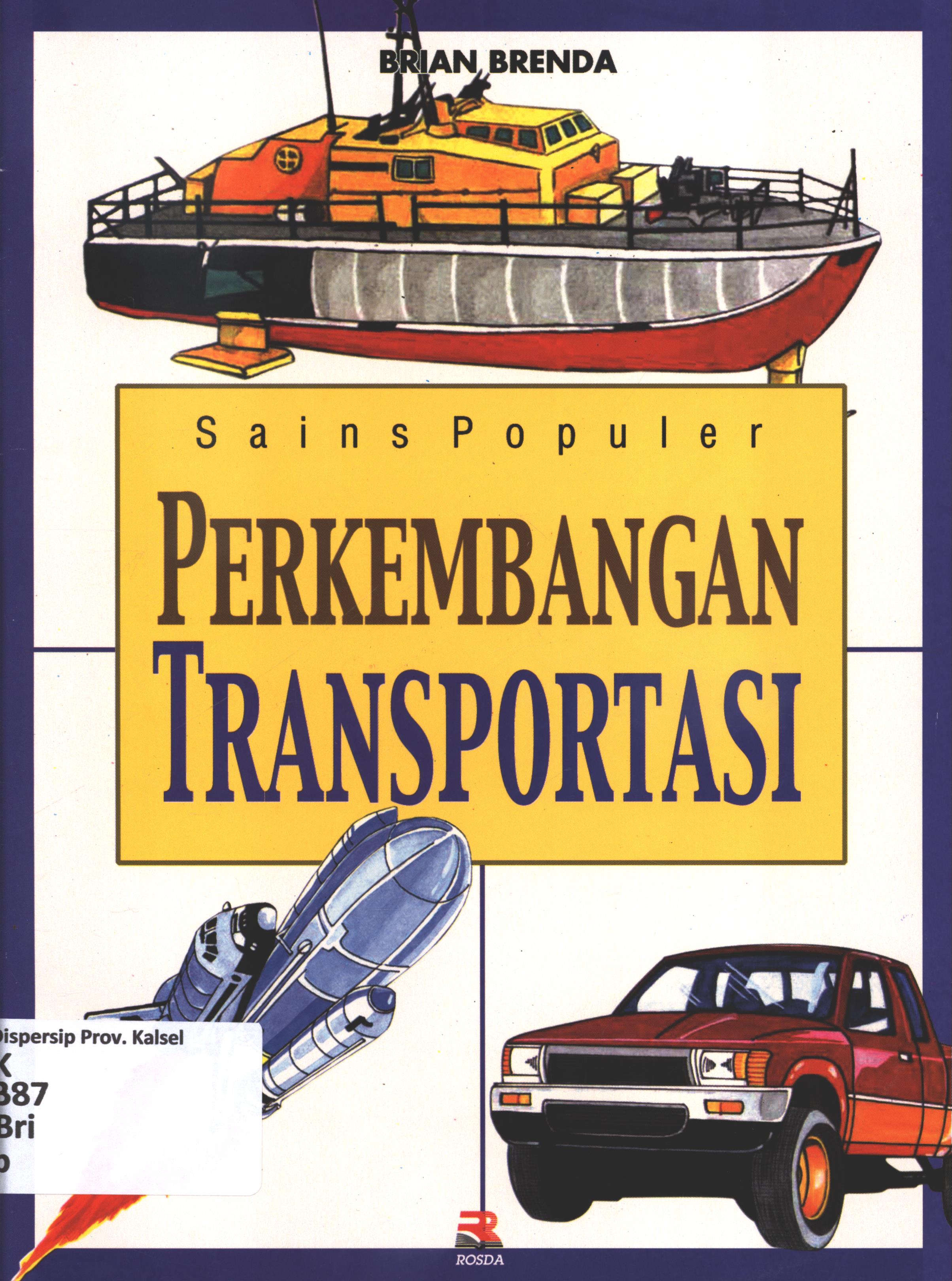 Cover Perkembangan transportasi / Brian Brenda