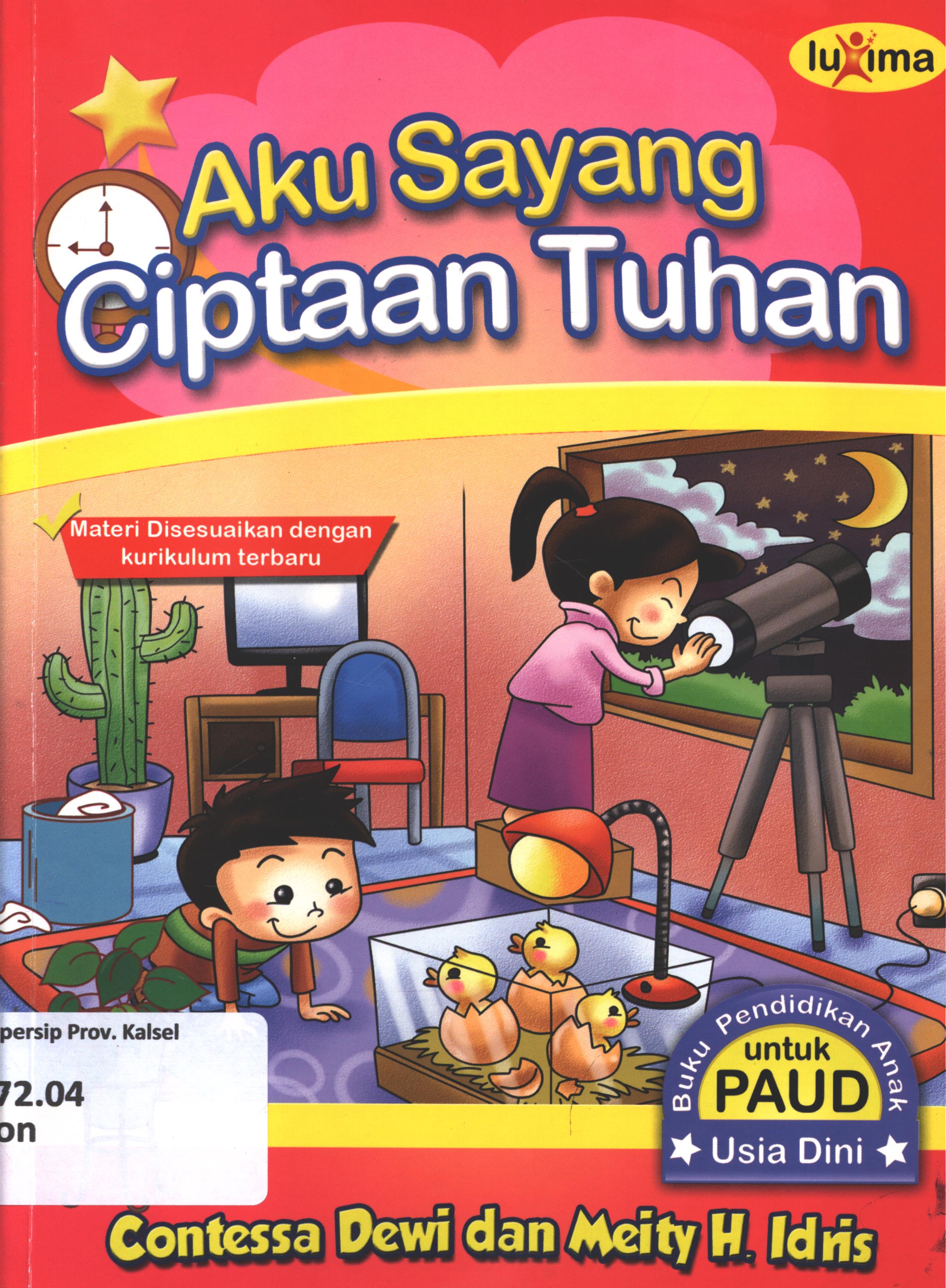 Cover Aku sayang ciptaan Tuhan / Contessa Dewi, Meity. H. Idris