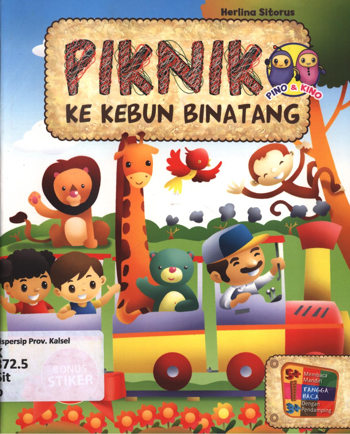 Cover Pino dan Kino :  piknik ke kebun binatang / Herlina Sitorus ; editor, Herlina Sitorus, Fita Riyadi