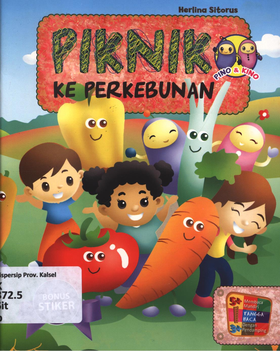 Cover Pino dan Kino :  piknik ke perkebunan / Herlina Sitorus ; editor, Herlina Sitorus, Fita Riyadi