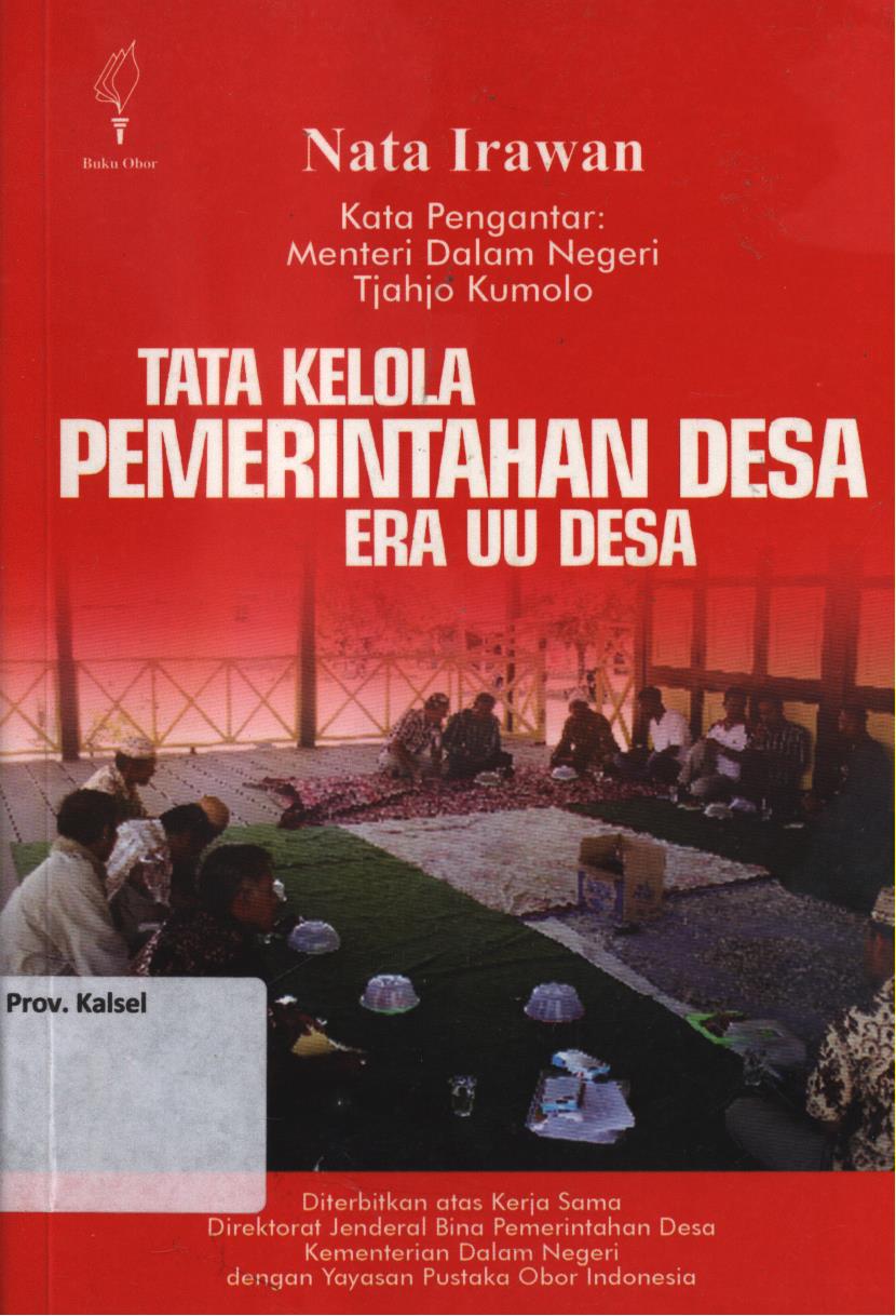 Cover Tata Kelola Pemerintahan Desa era UU desa / Nata Irawan