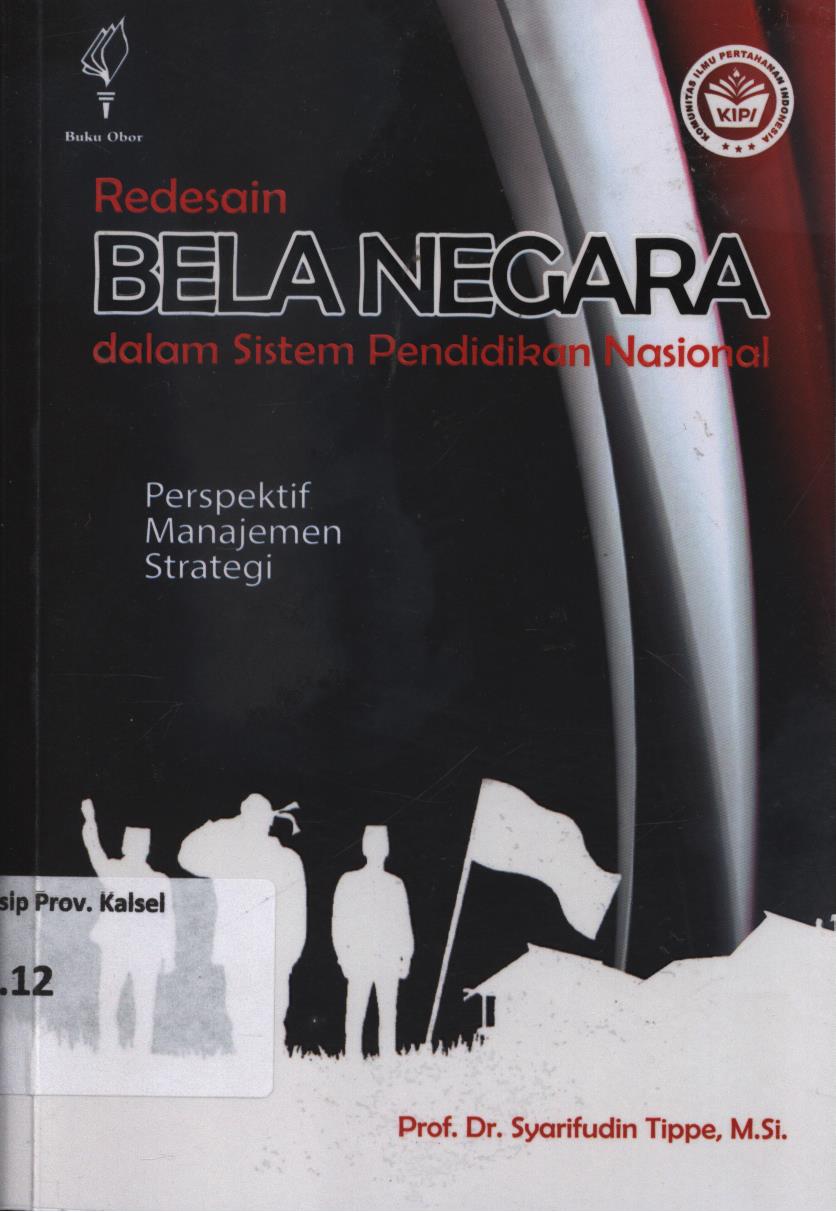 Cover Redesain Bela Negara dalam sistem pendidikan nasional persepektif manajemen strategi / Syarifuddin Tippe