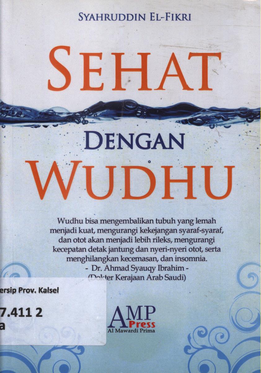 Cover Sehat dengan wudhu / Syahruddin El-Fikri