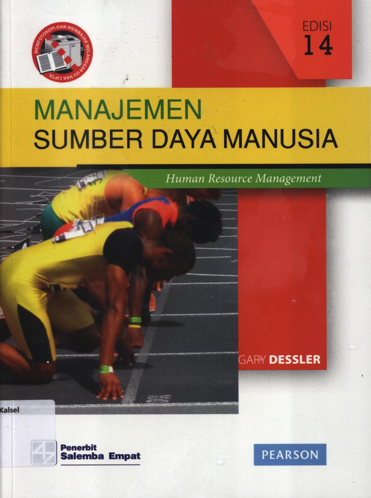 Cover Manajemen sumber daya manusia :  Human Resource Manajement edisi 4 / Gary Dessler