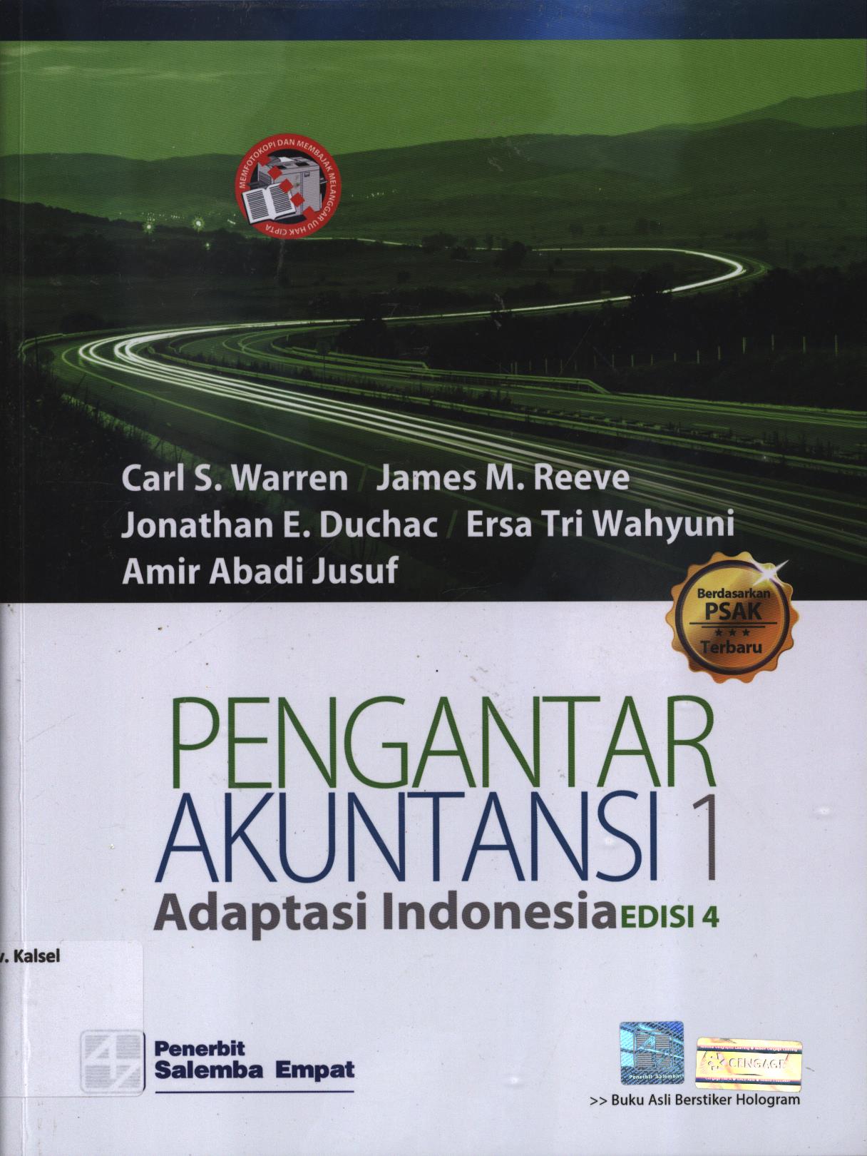 Cover Pengantar akuntansi 1 :  Adaptasi Indonesia edisi 4