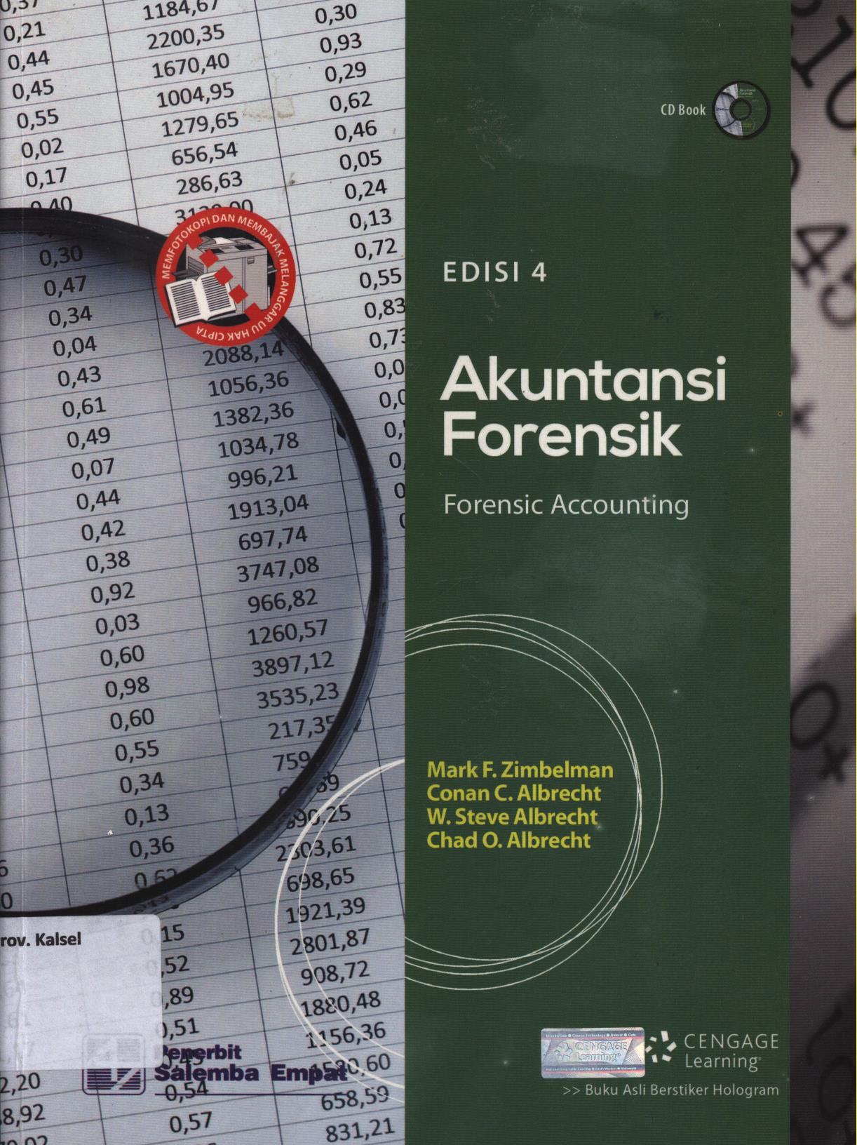 Cover Akuntansi forensik edisi 4 = Forensic Accounting