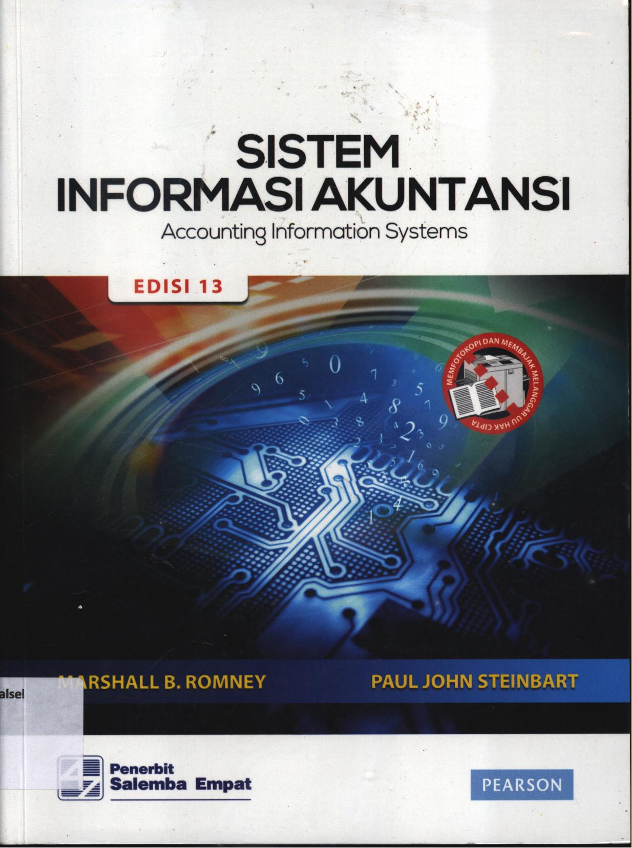 Cover Sistem informasi akuntansi edisi 13 :  Accounting Information Systems / Marshall B.Romney
