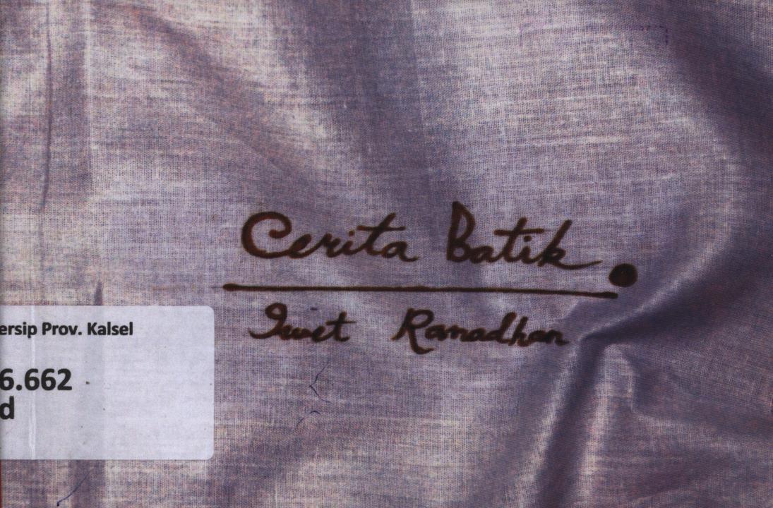 Cover Cerita  batik / Iwet Ramadhan