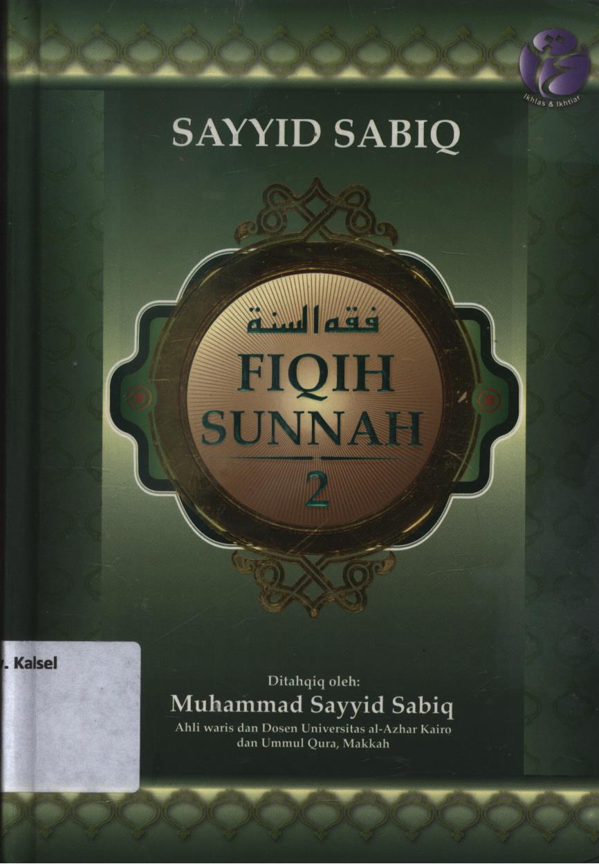 Cover Fiqih sunnah jilid 2 / Sayyid Sabiq