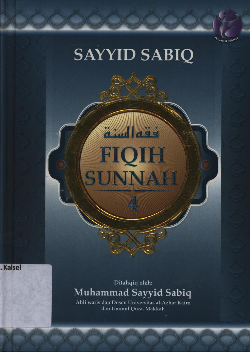 Cover Fiqih sunnah jilid 4 / Sayyid Sabiq