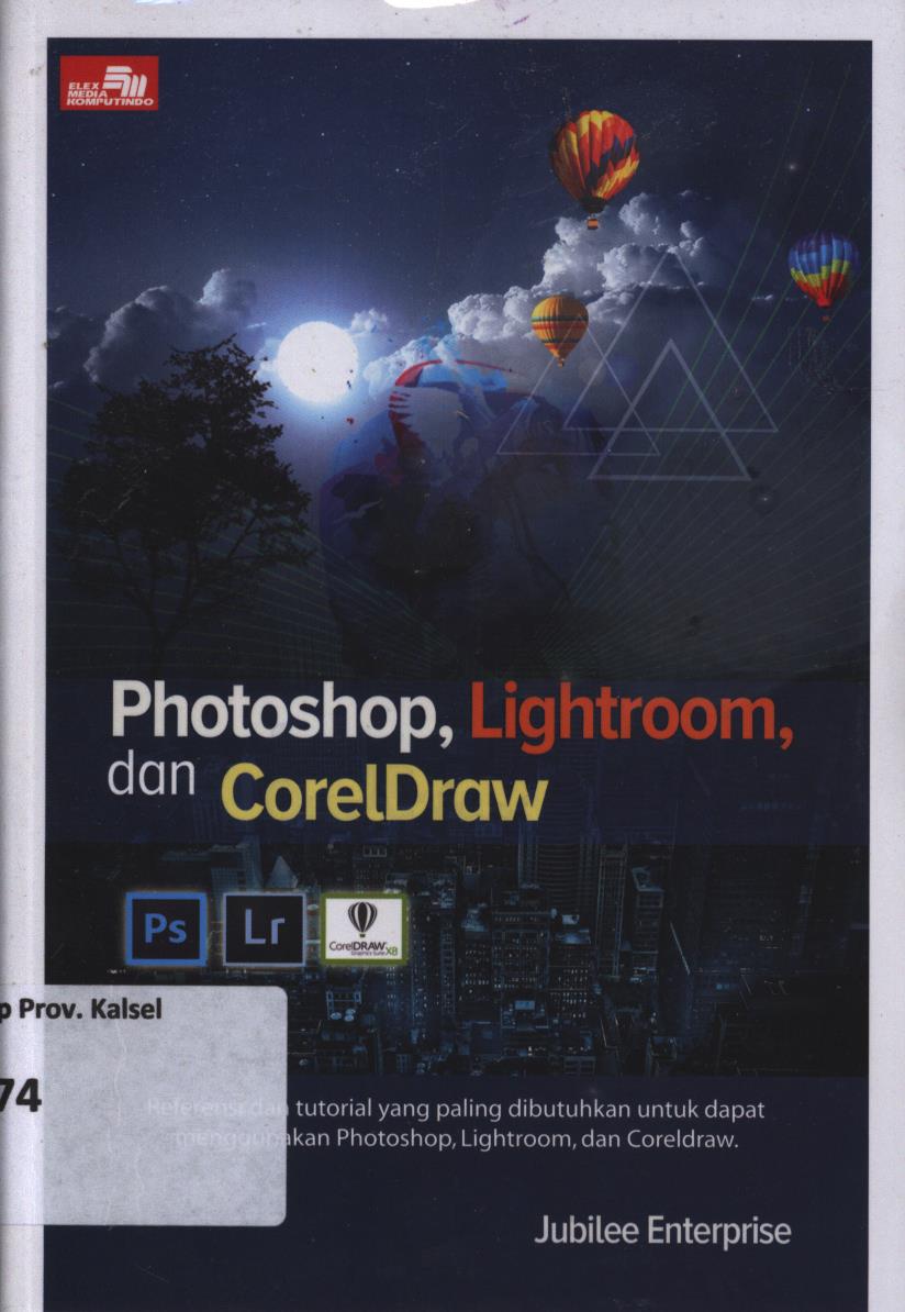 Cover Photoshop, lightroom, dan corelDraw