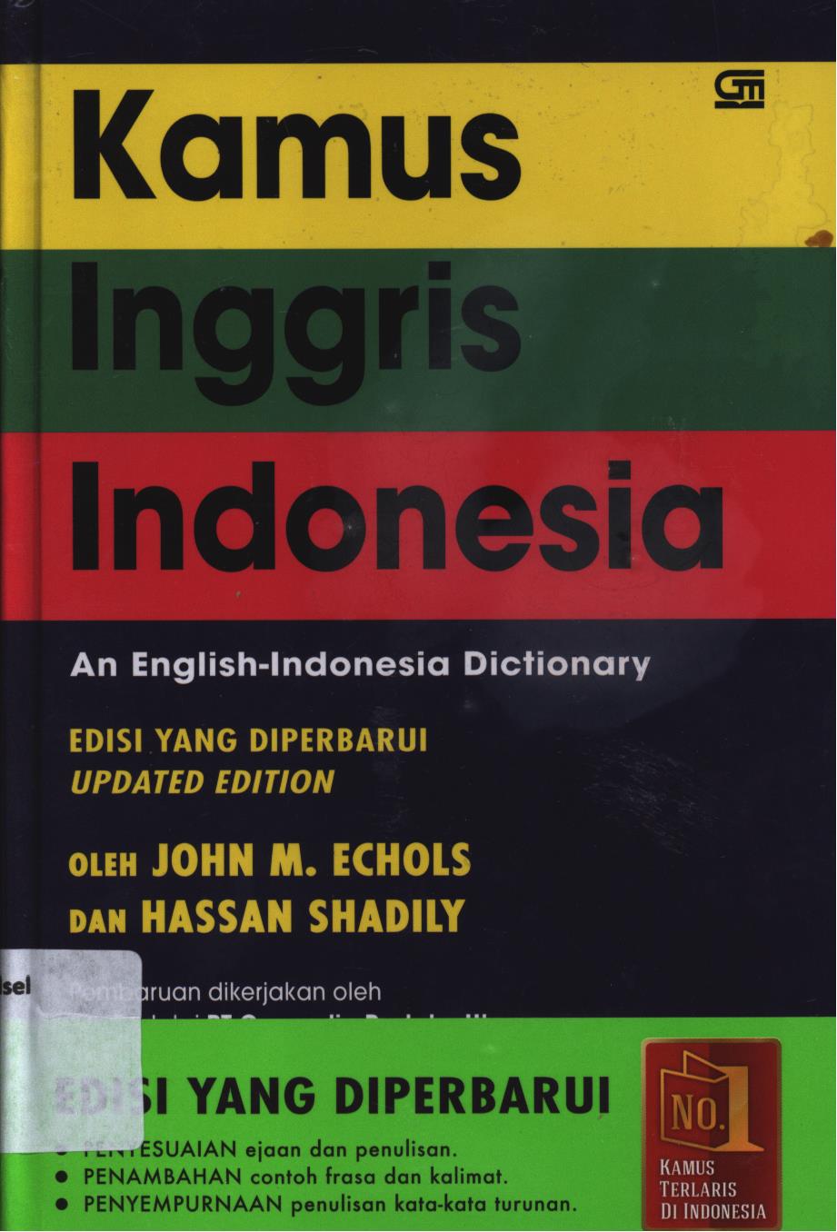 Cover Kamus Inggris-Indonesia edisi yang diperbaharui Update Edition / John M. Echols
