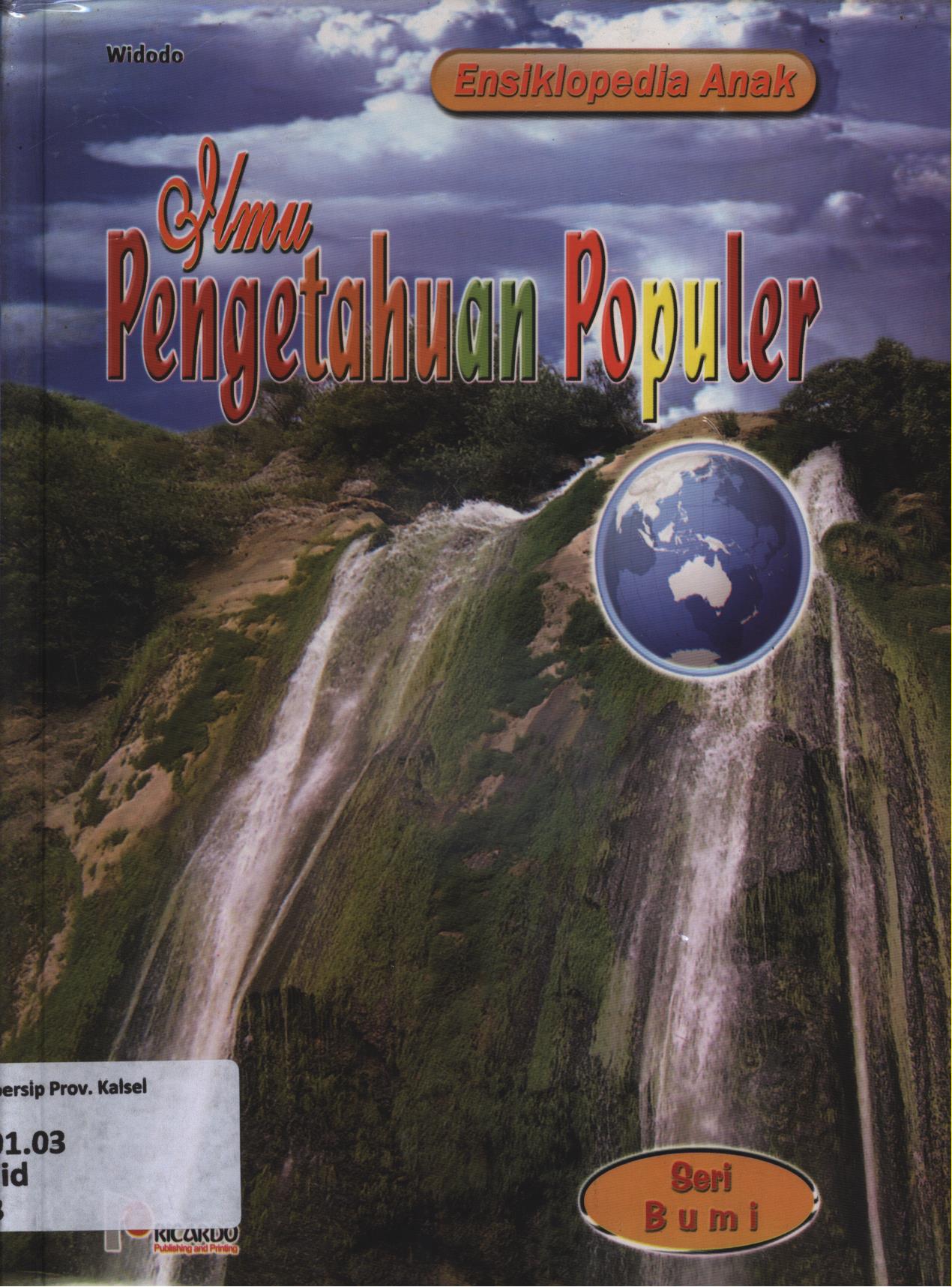 Cover Ilmu pengetahuan populer 'Seri Bumi / Widodo